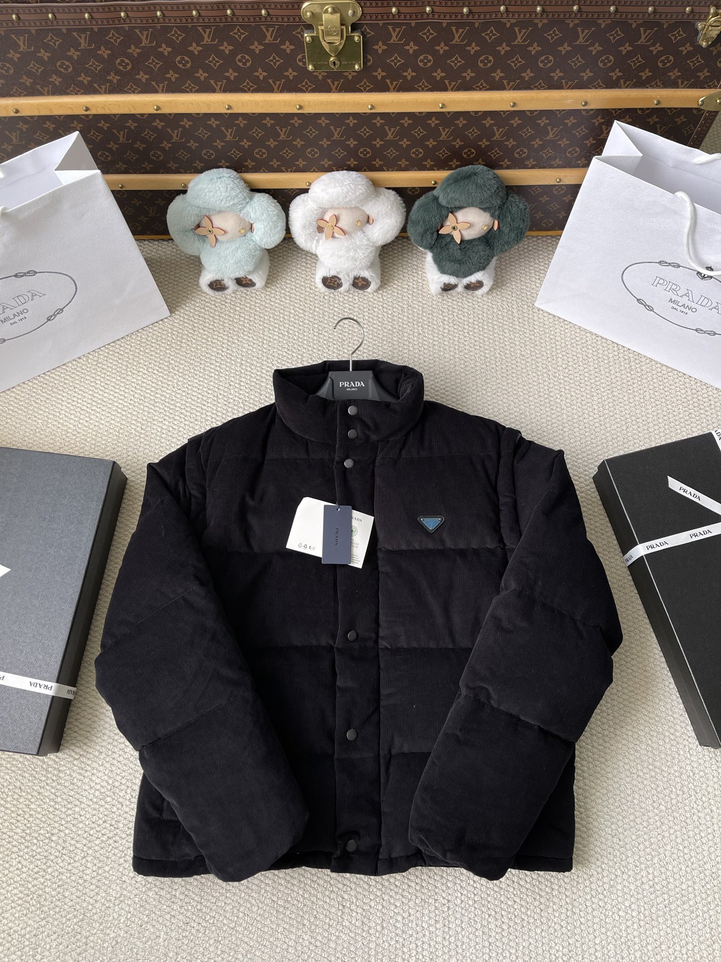 Stand-Collar Quilted Jacket — product photograph