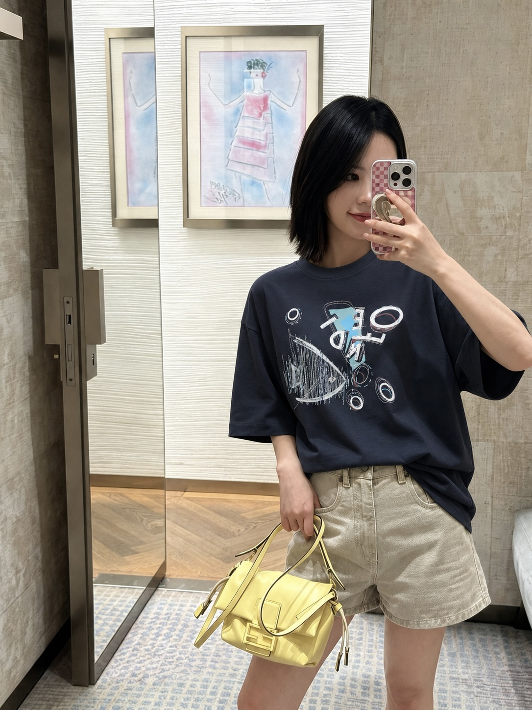 Abstract Sketch Graphic T-Shirt — product photograph