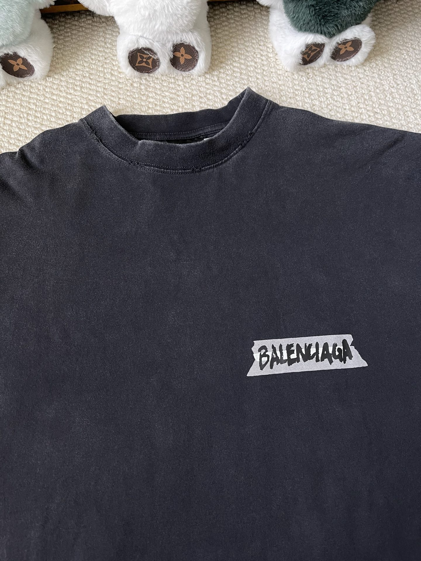 Tape-Wordmark Crewneck Sweatshirt — product photograph