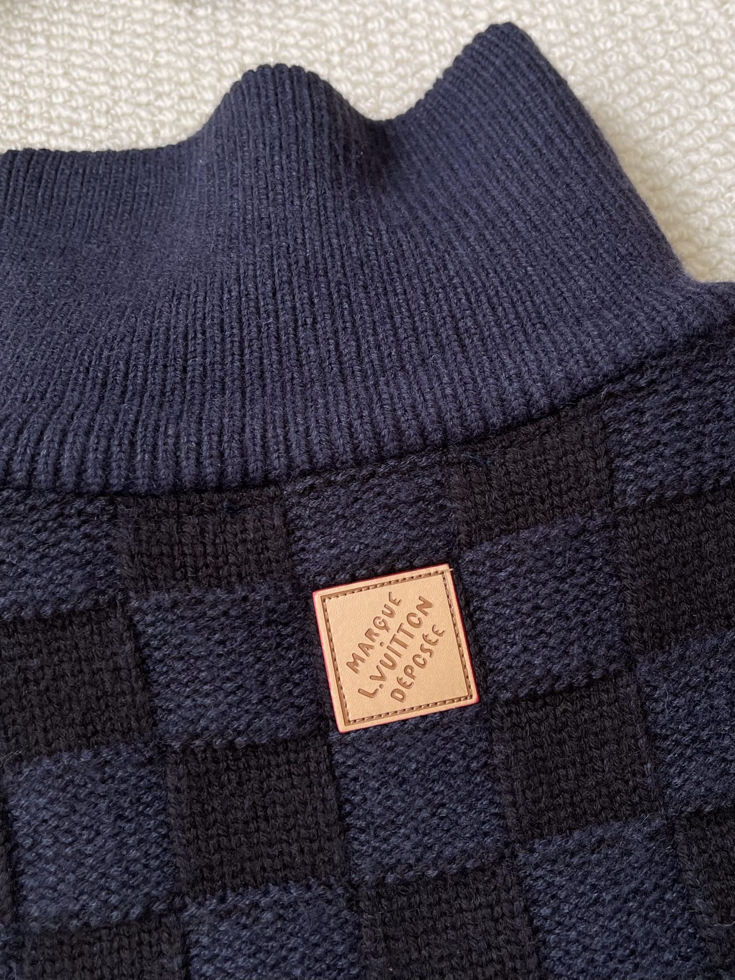 Checked Zip-Up Jacket with Plush Collar — product photograph
