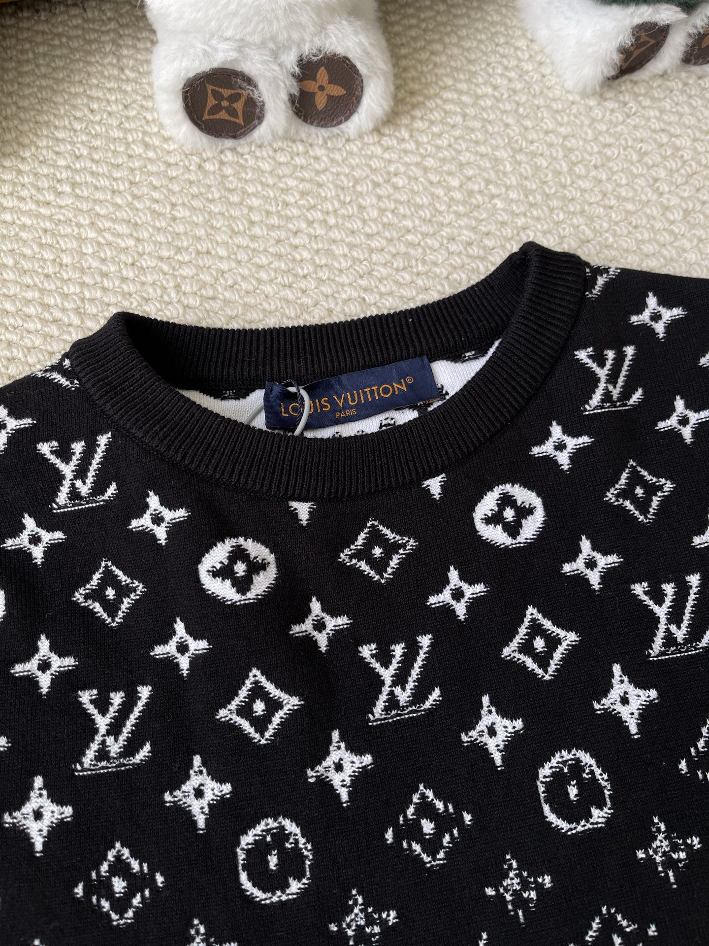 Gradient-Monogram Crewneck Sweater — product photograph