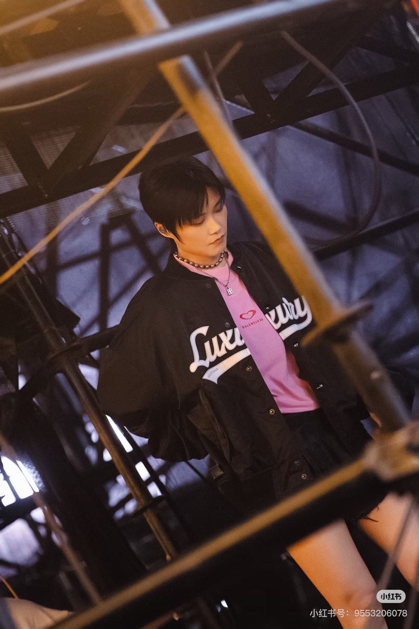 Luxury-Script Varsity Bomber — product photograph