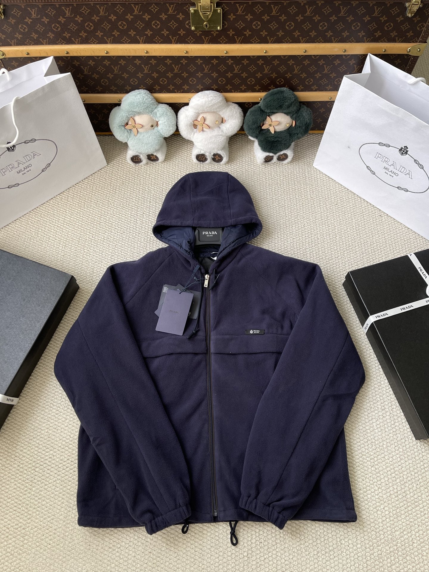 Storm-Flap Hooded Zip Jacket — product photograph