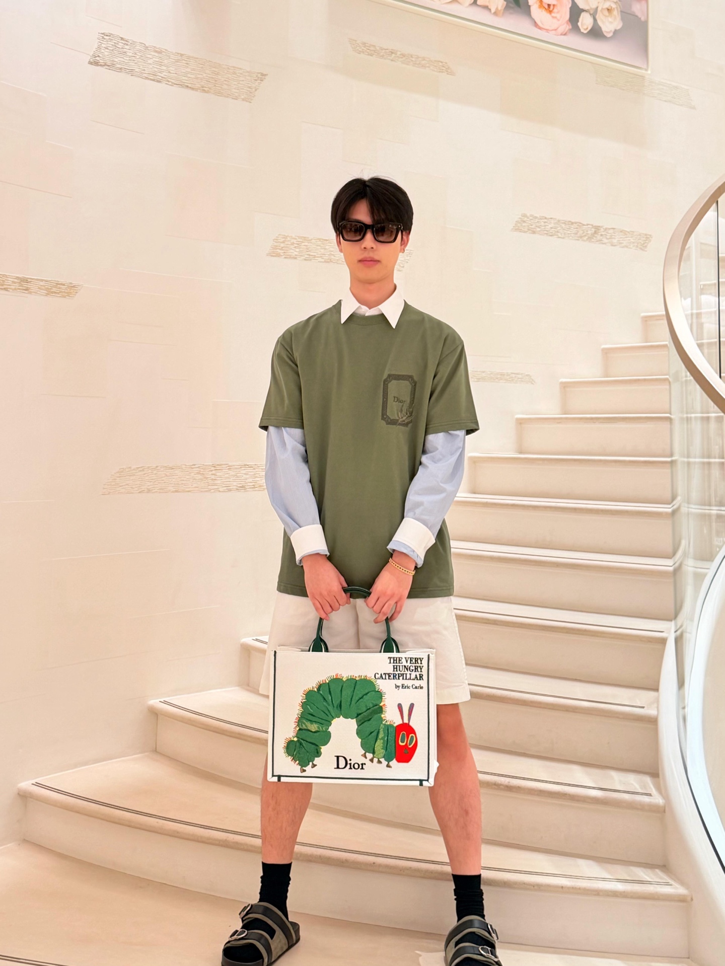 Patch-Emblem Crewneck T-Shirt — product photograph