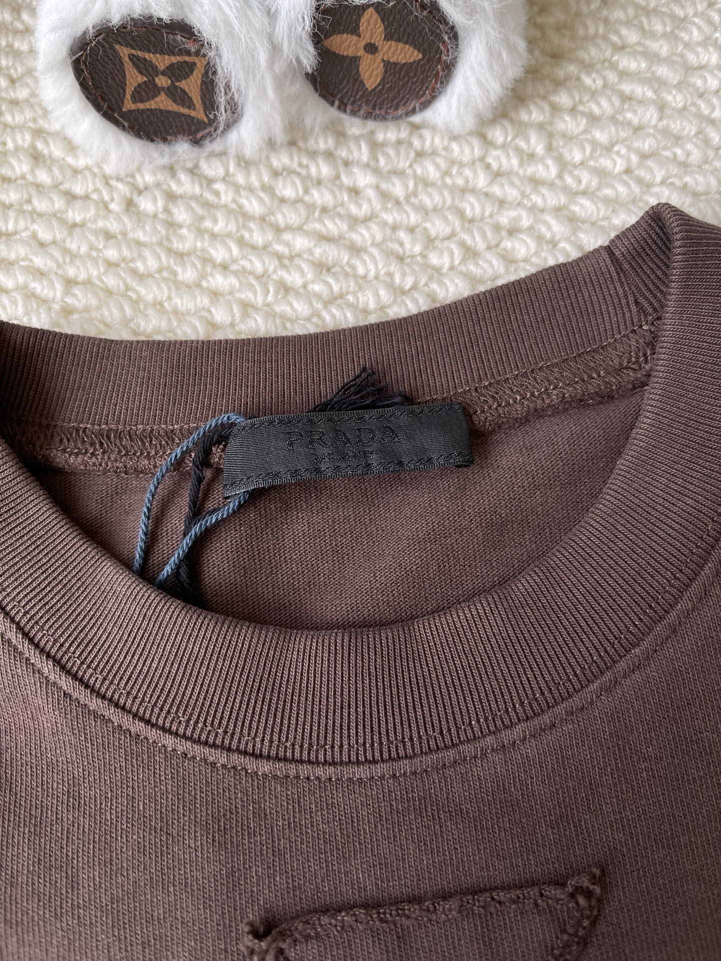 Triangle-Detail Long-Sleeve Top — product photograph
