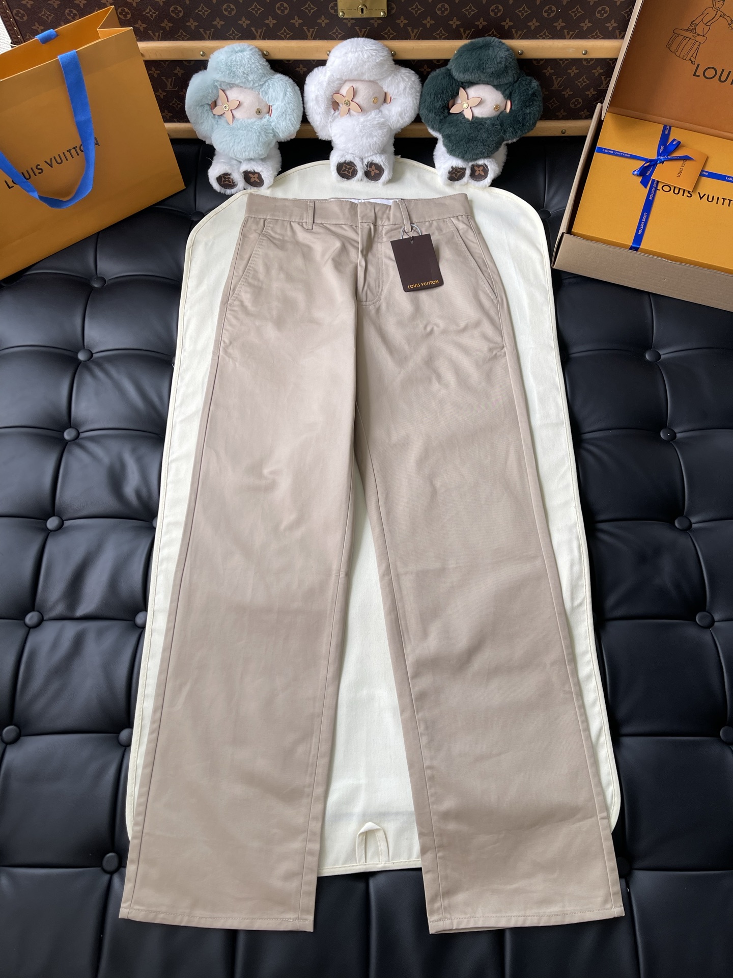 Flat-Front Straight-Leg Trousers — product photograph