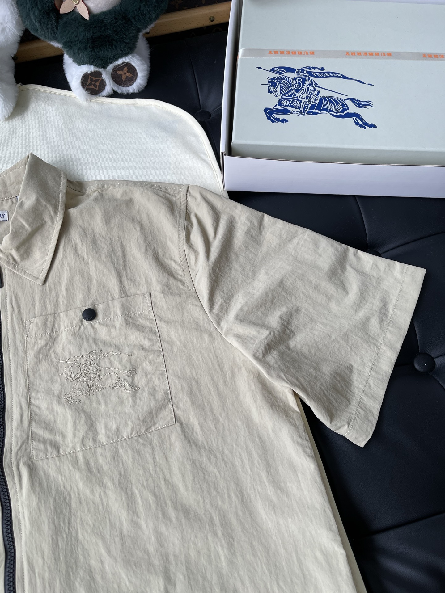 Zip-Front Short-Sleeve Shirt — product photograph