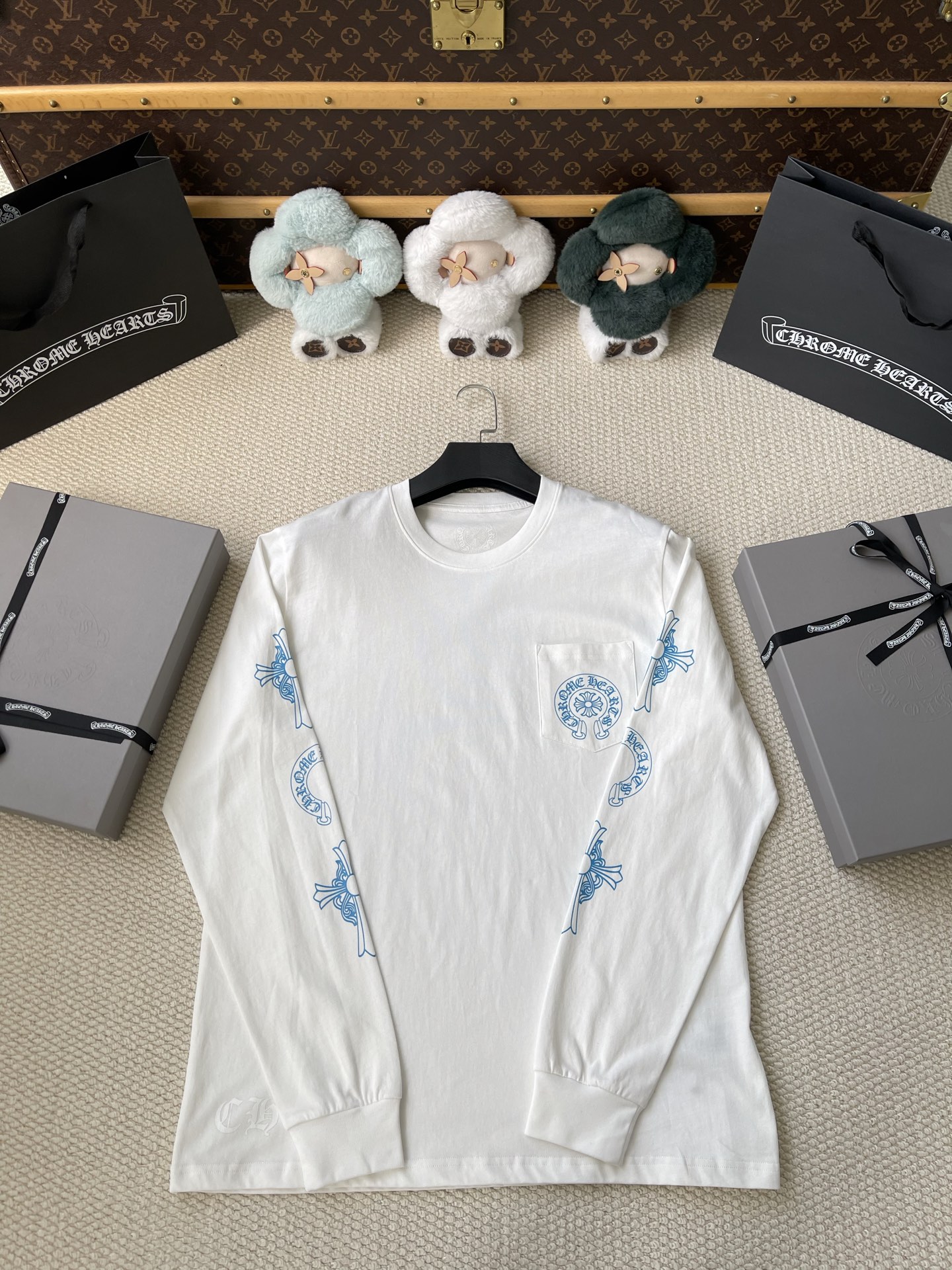 Triple-Cross Back Long-Sleeve T-Shirt — product photograph