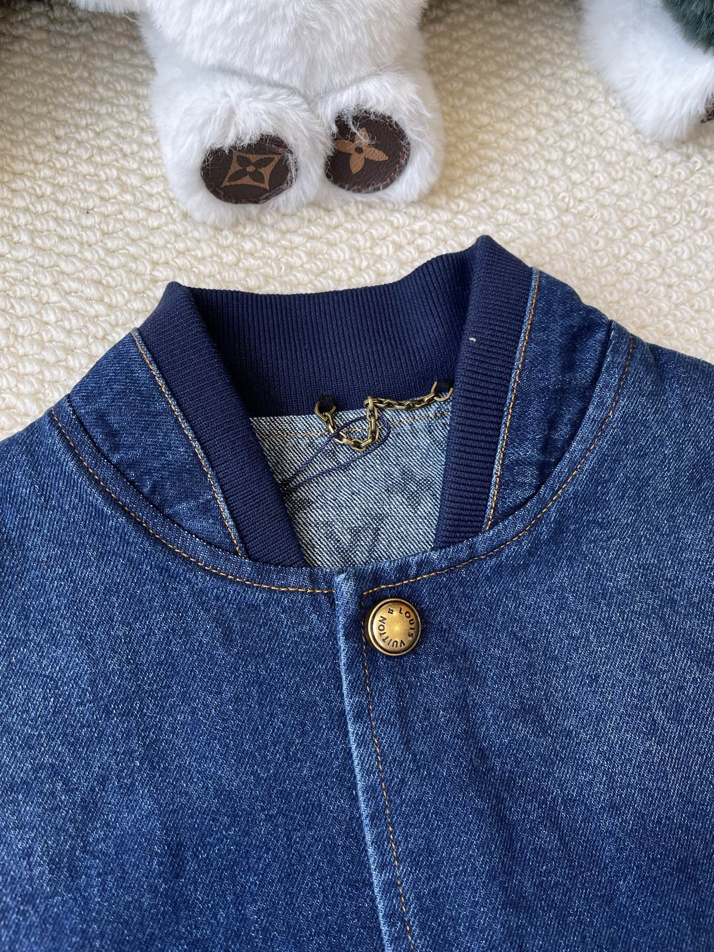 Denim Varsity Jacket and Jeans Separates — product photograph