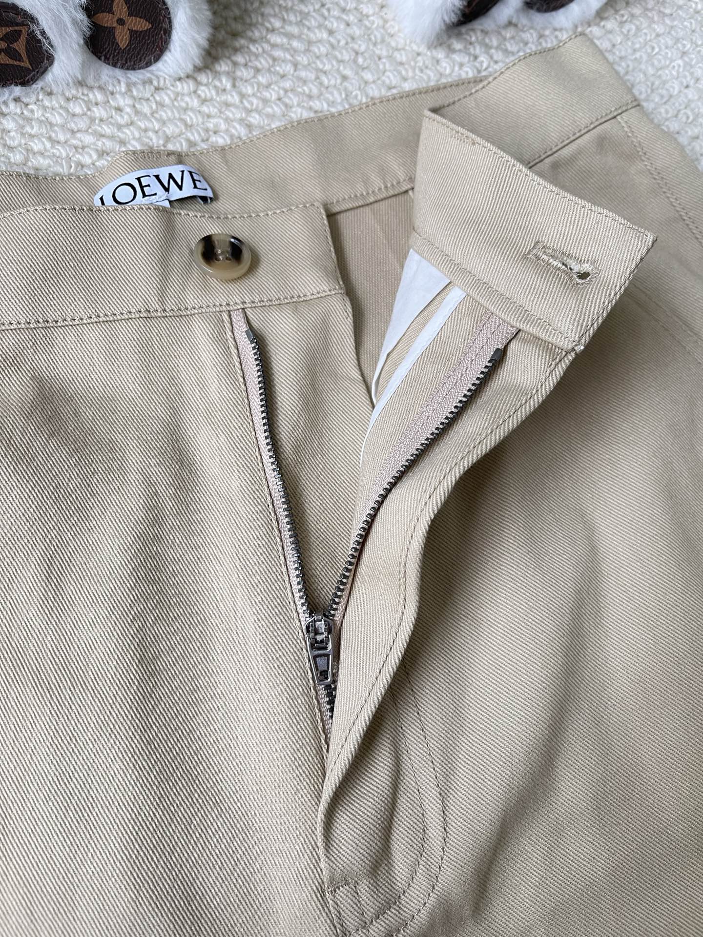 Red-Anagram Straight-Leg Trousers — product photograph