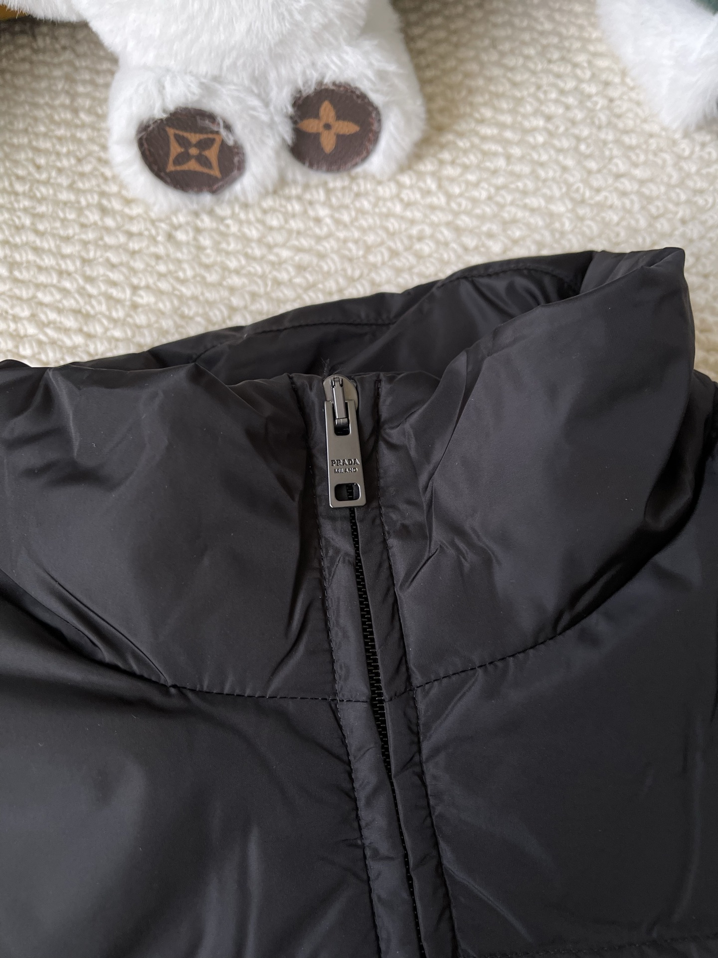 Sleeve-Pocket Quilted Jacket — product photograph