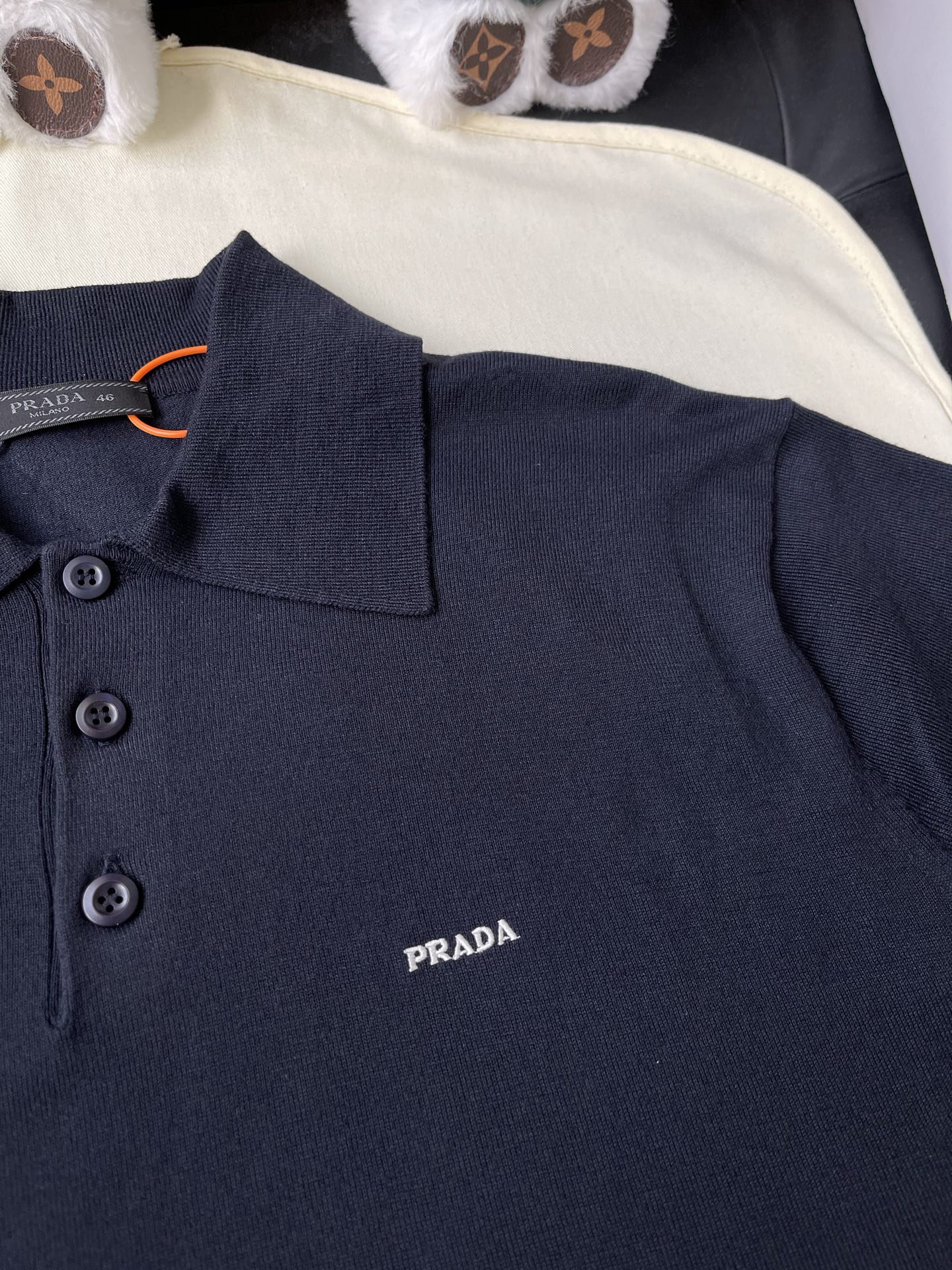 Small Wordmark Knit Polo — product photograph