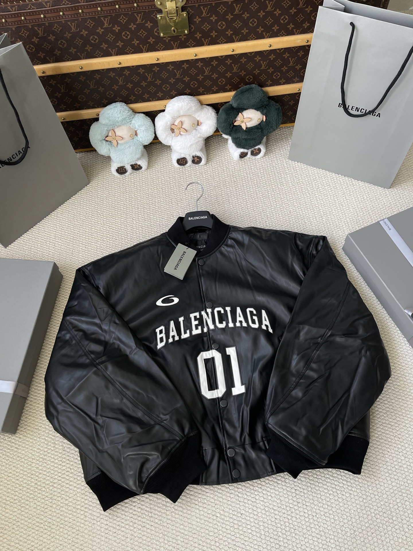 Number-01 Varsity Bomber — product photograph