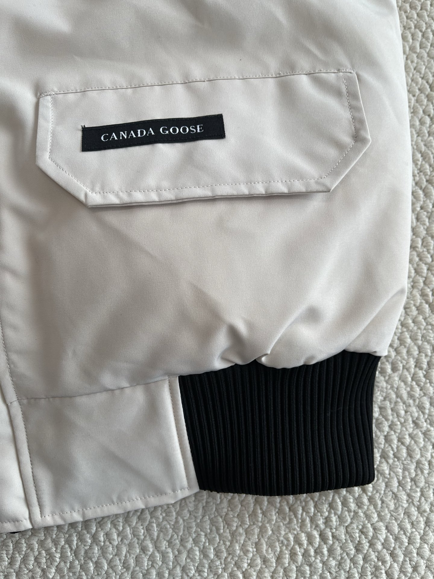 Trimmed-Hood Bomber Jacket — product photograph