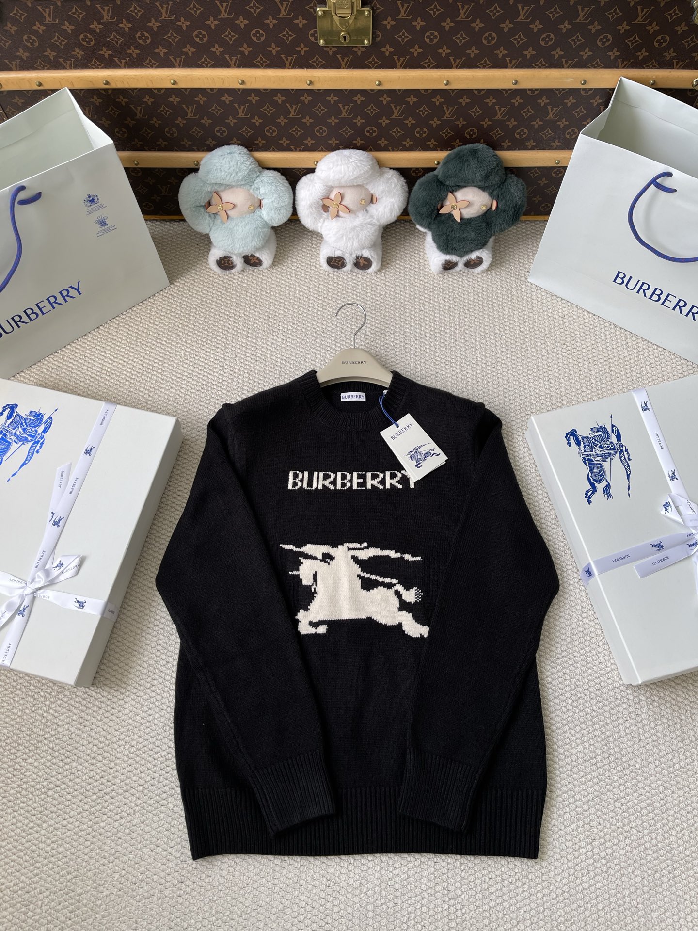 Horse-Graphic Wordmark Sweater — product photograph
