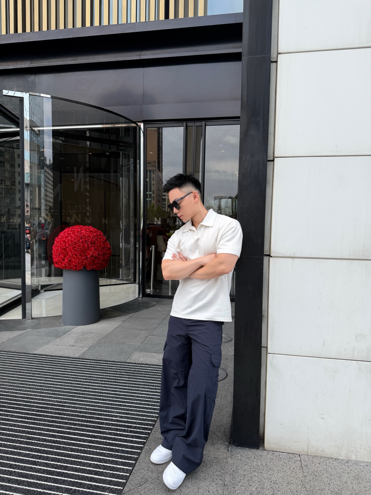 Tailored Straight-Leg Trousers — product photograph