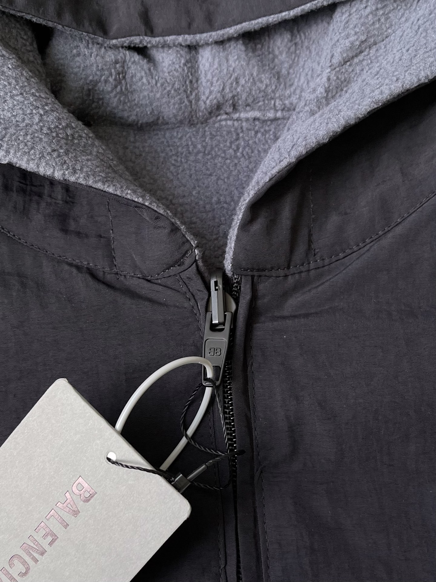 Paris-Script Hooded Windbreaker — product photograph