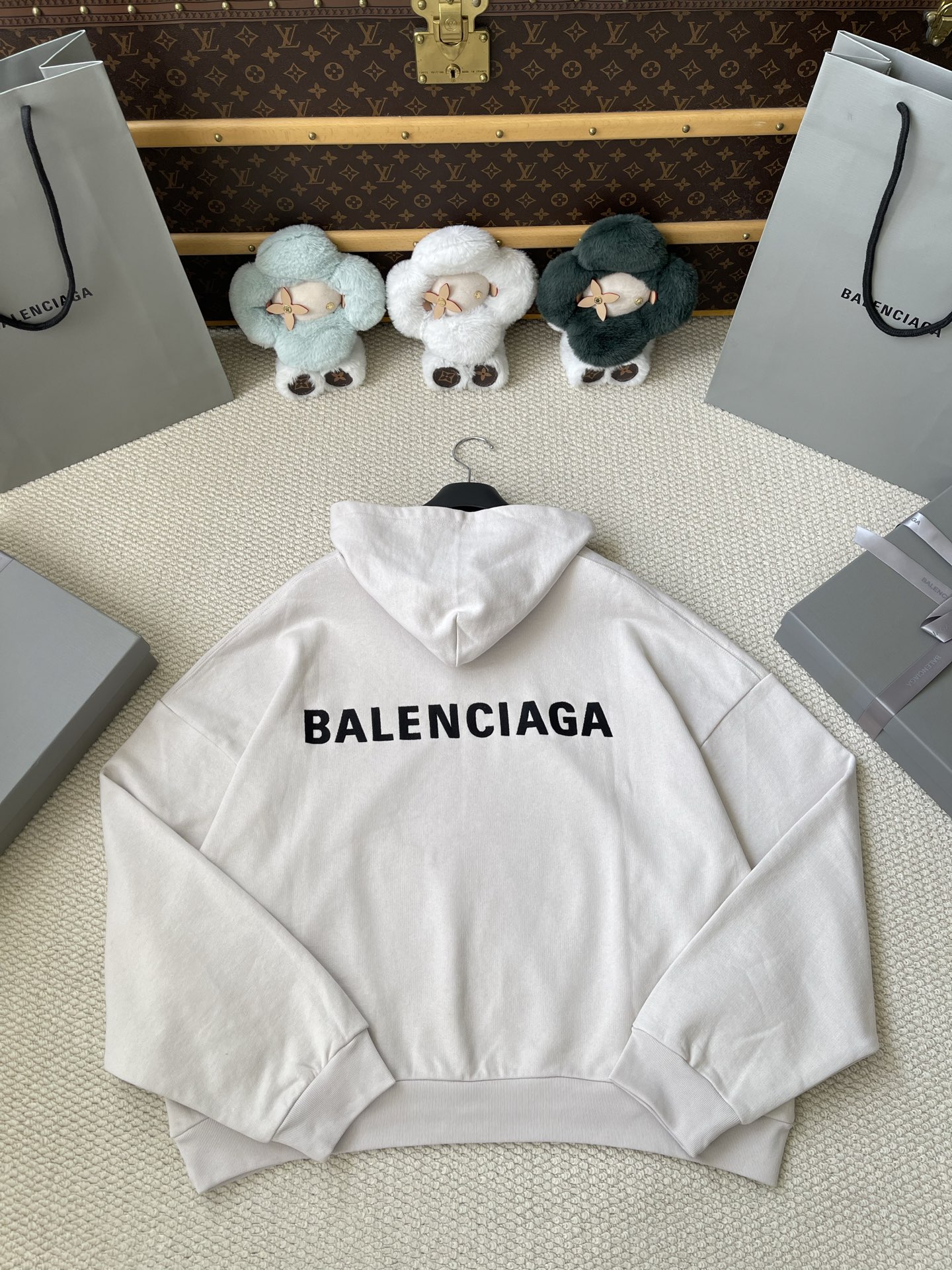 Back-Wordmark Half-Zip Hoodie — product photograph