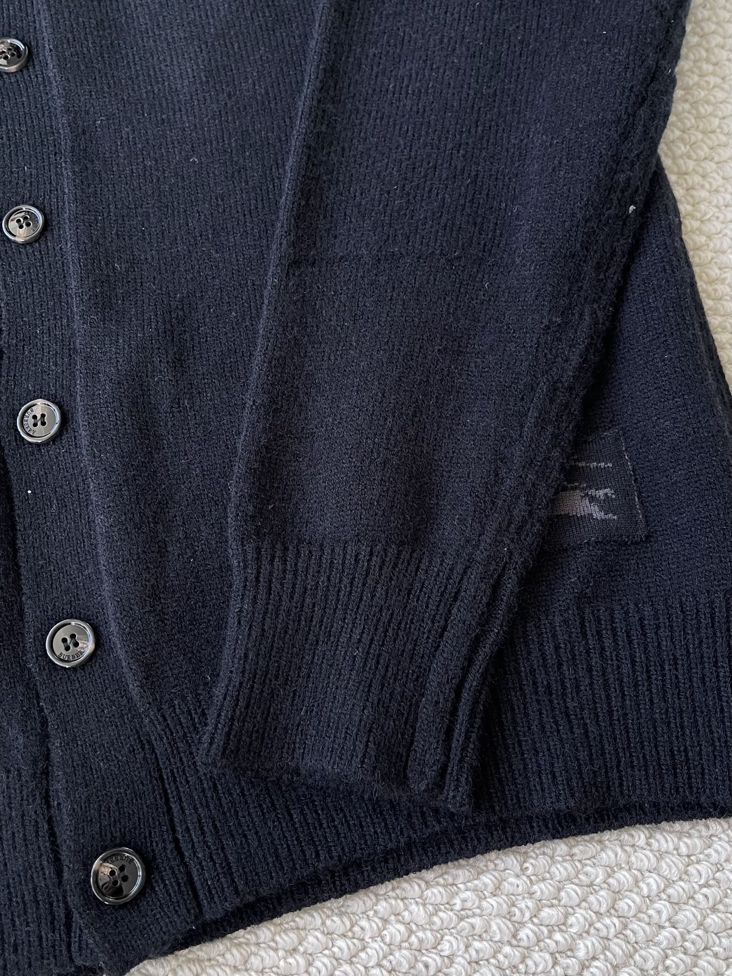 Plain Collared Button Cardigan — product photograph