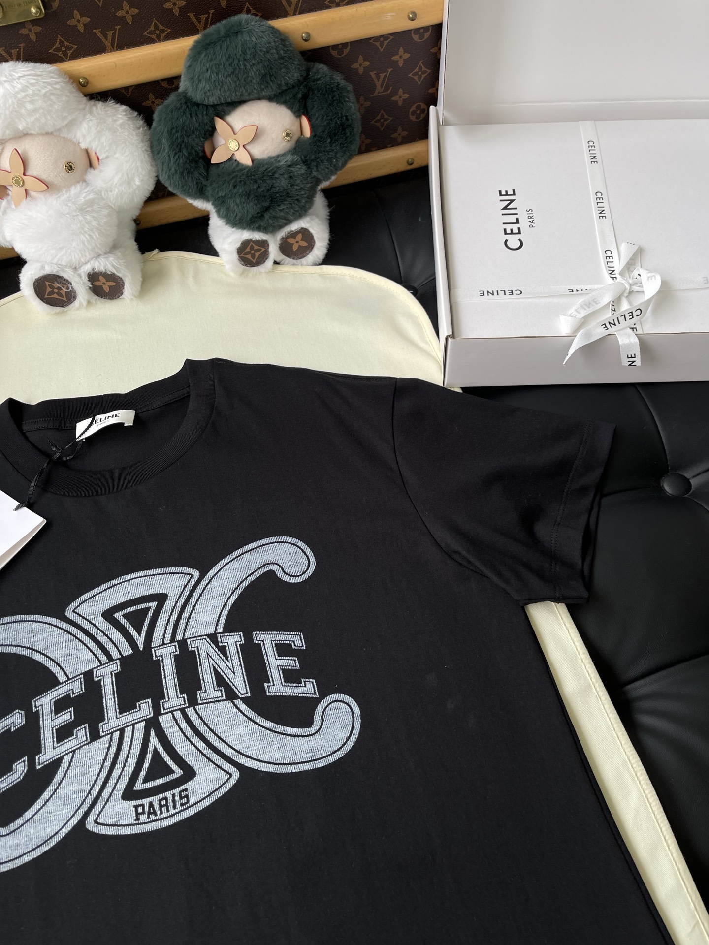 Triomphe Wordmark Crewneck T-Shirt — product photograph