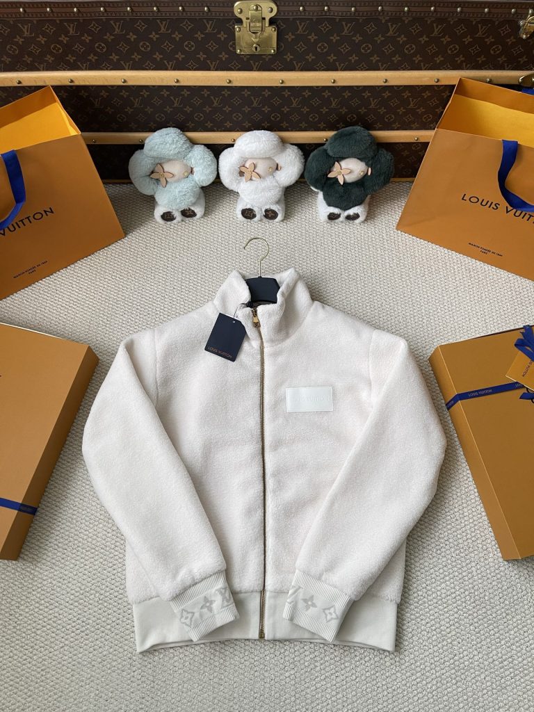 Logo-Patch Fleece Zip Jacket — product photograph