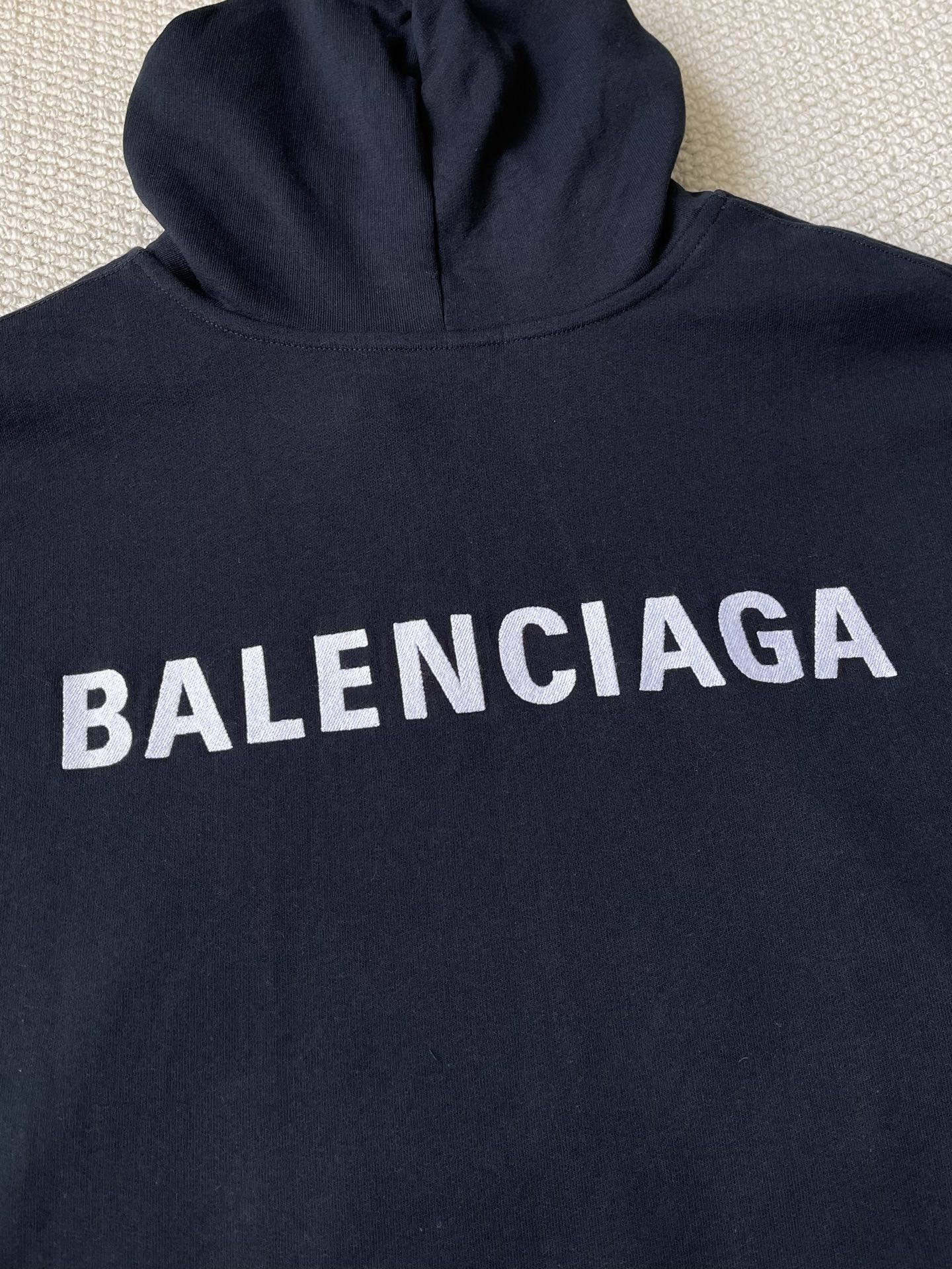 Back-Wordmark Half-Zip Hoodie — product photograph