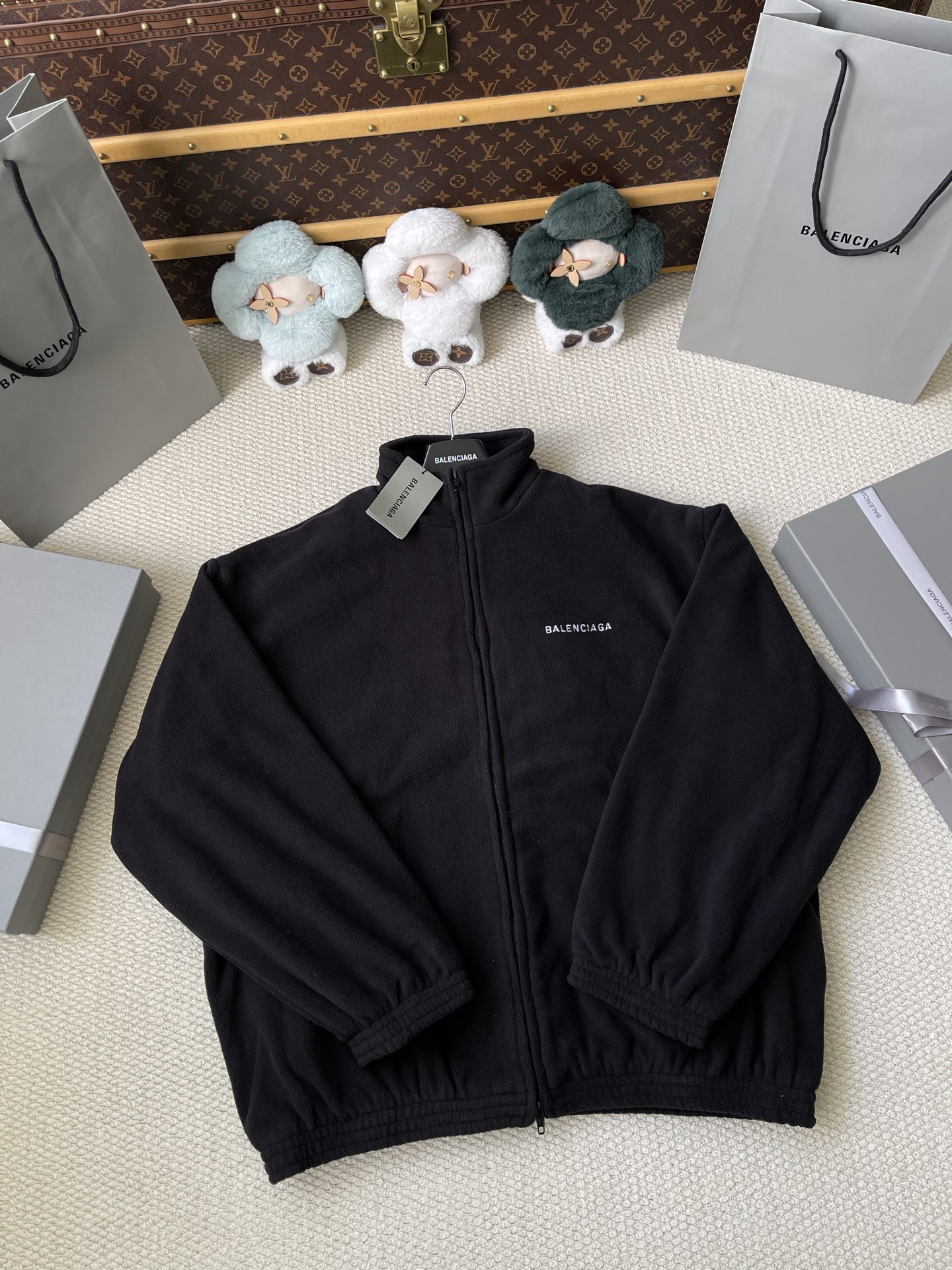 Zip-Pocket Wordmark Track Jacket — product photograph