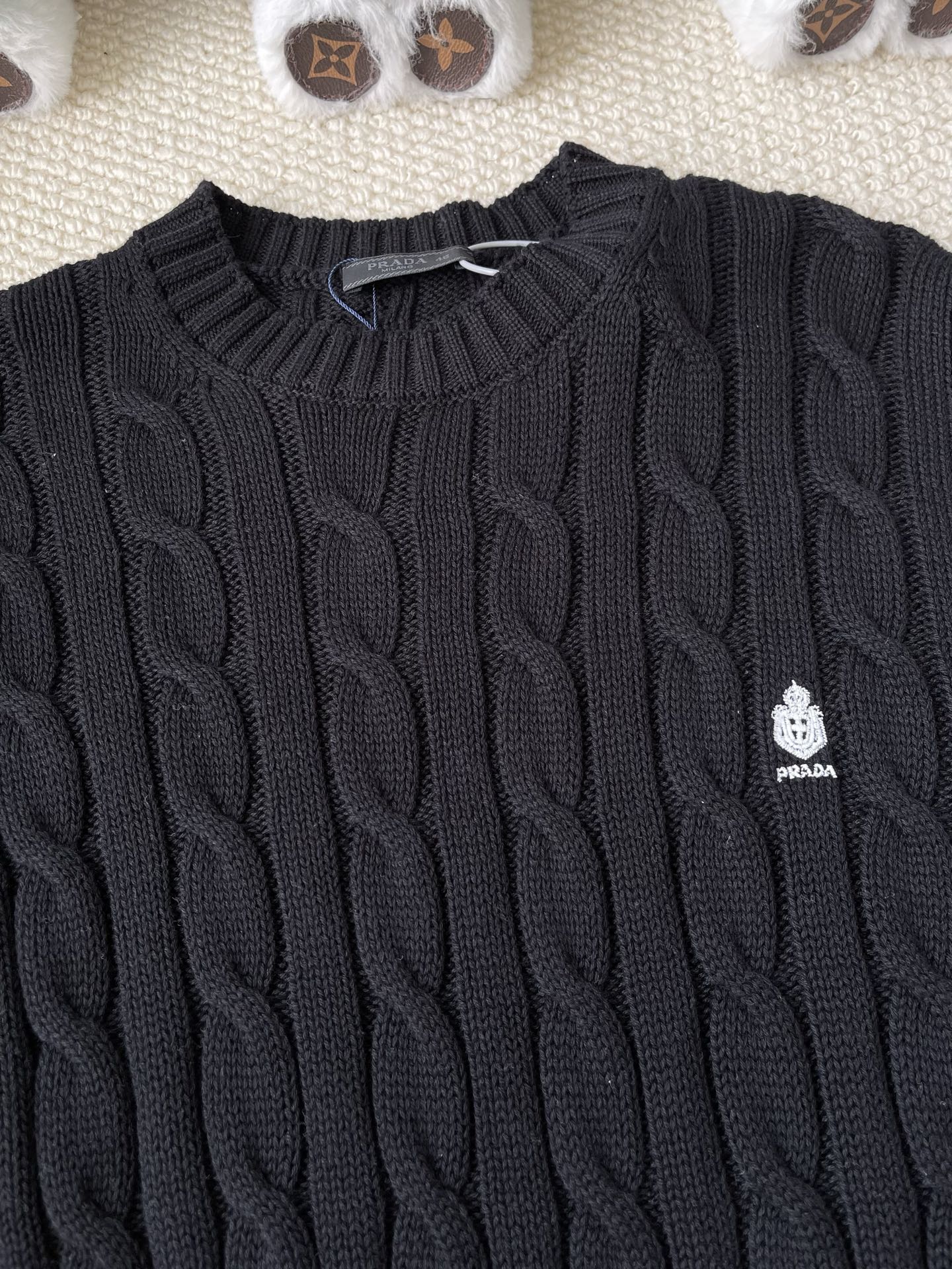 Crest Cable-Knit Sweater — product photograph