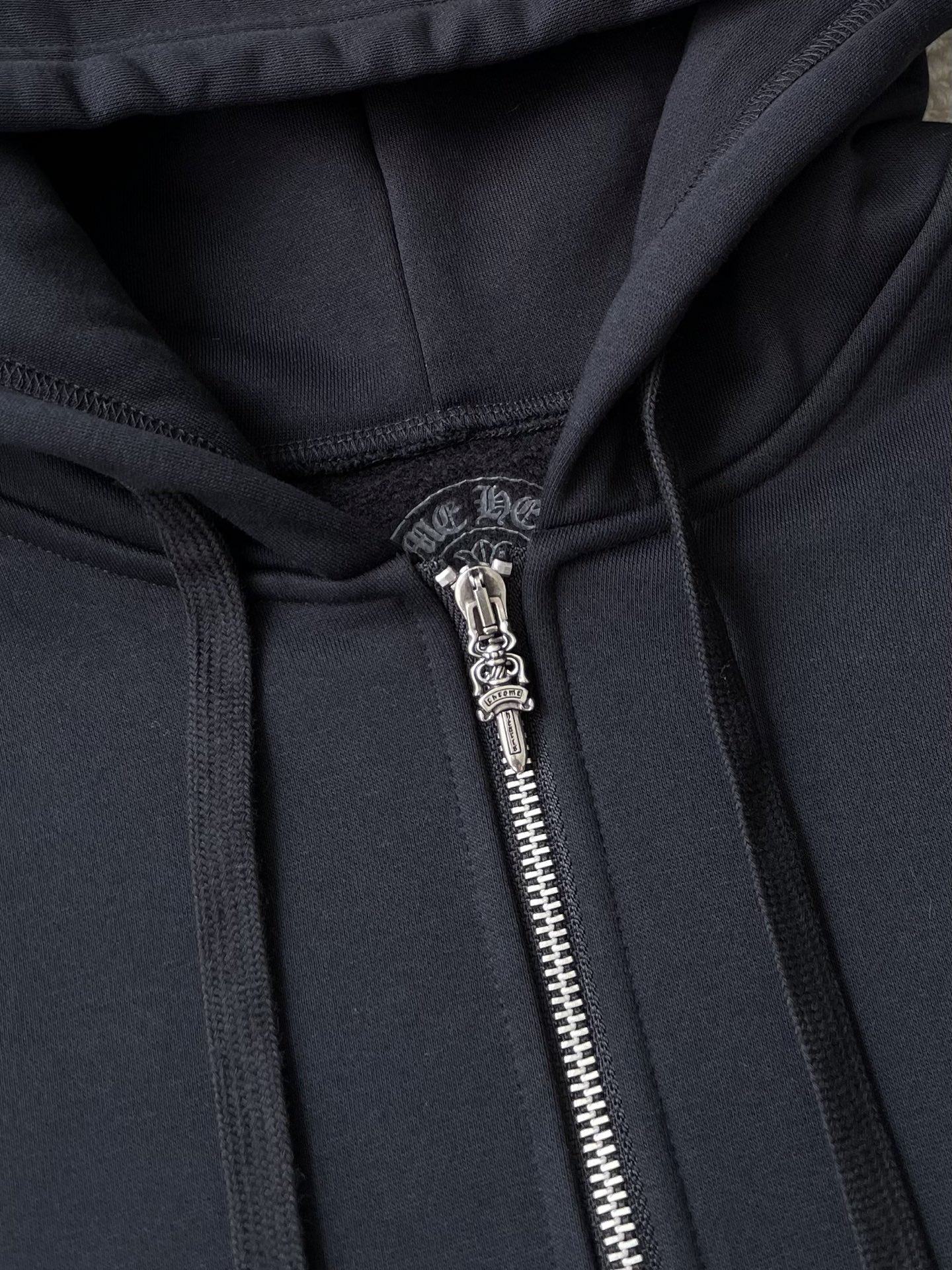 Lime Horseshoe Zip Hoodie — product photograph
