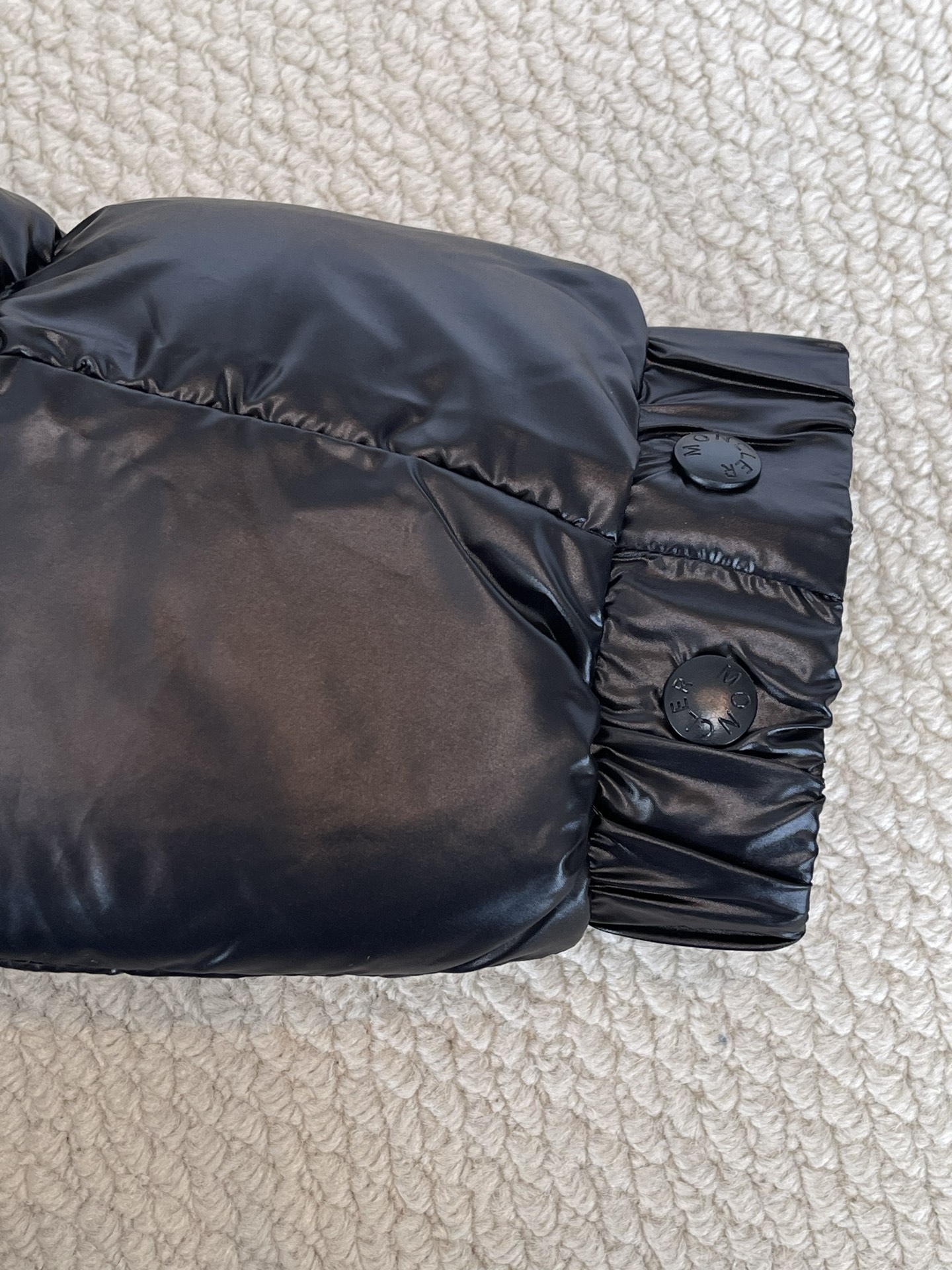 Large-Emblem Gloss Puffer — product photograph
