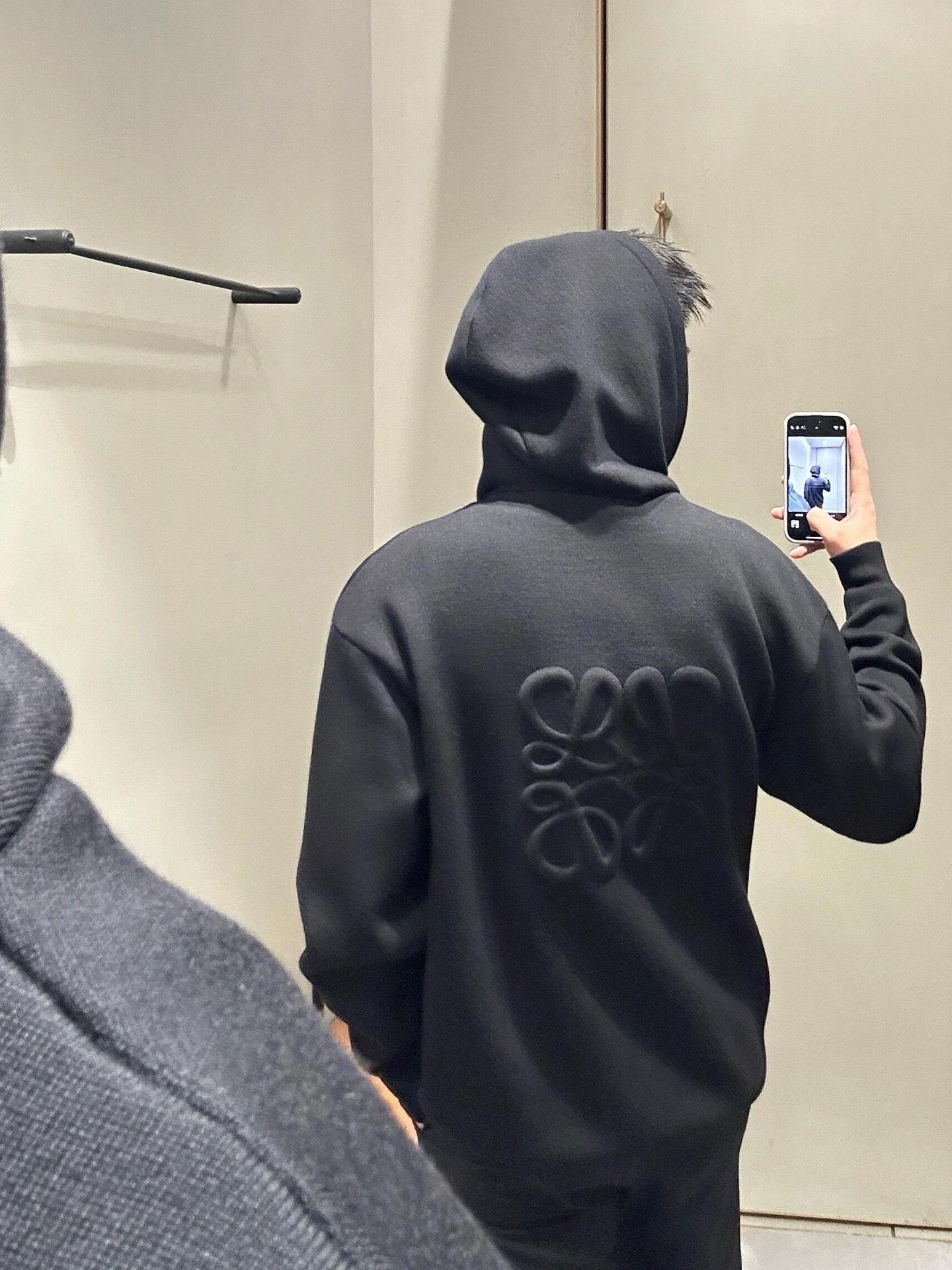 Back-Anagram Zip-Up Hoodie — product photograph