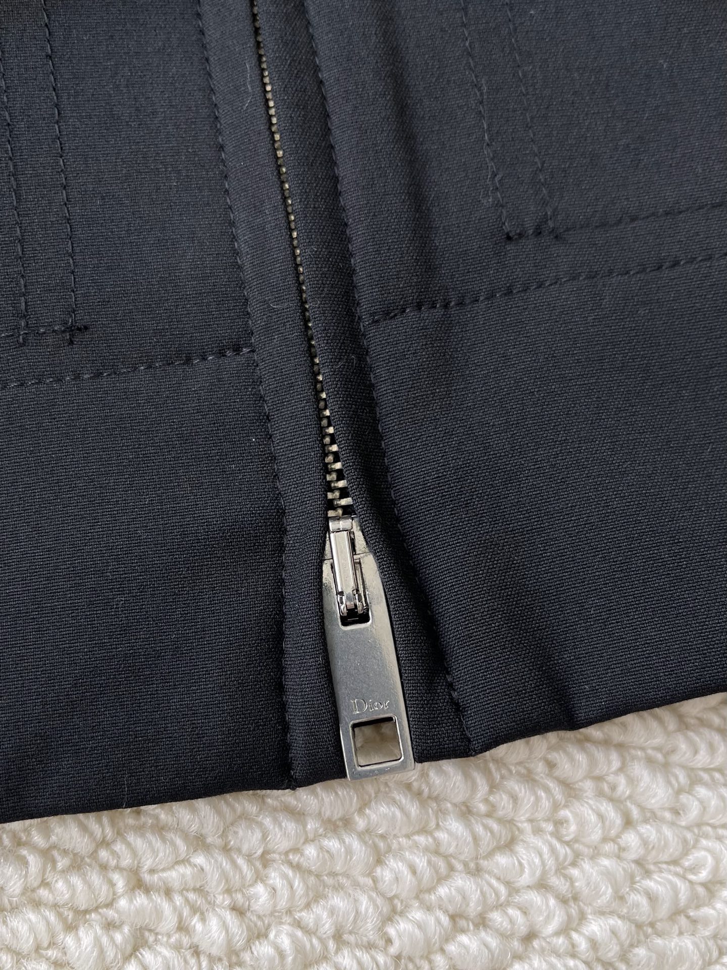 Buckle-Hem Zip Jacket — product photograph
