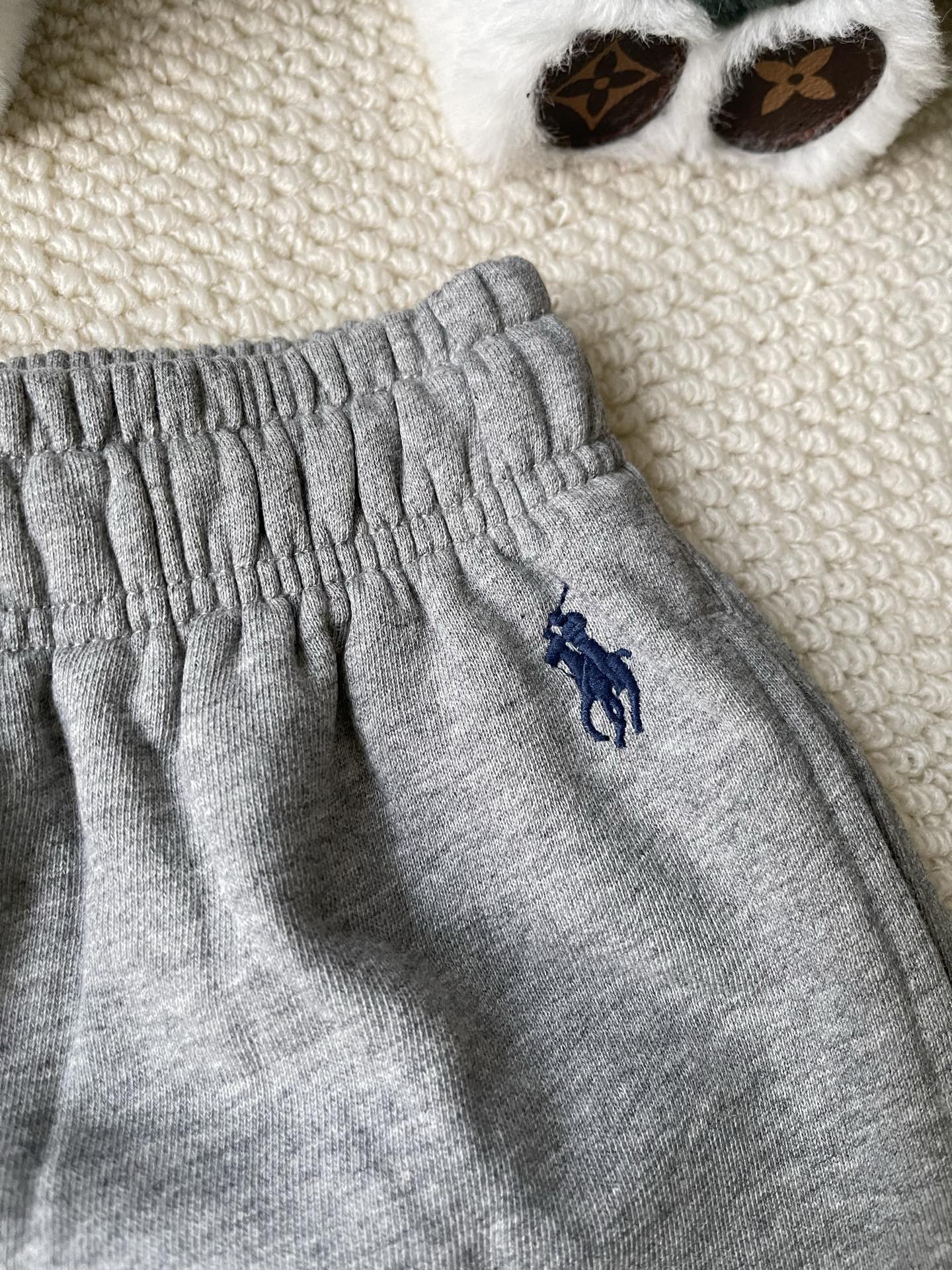 Pony-Embroidered Wide-Leg Sweatpants — product photograph