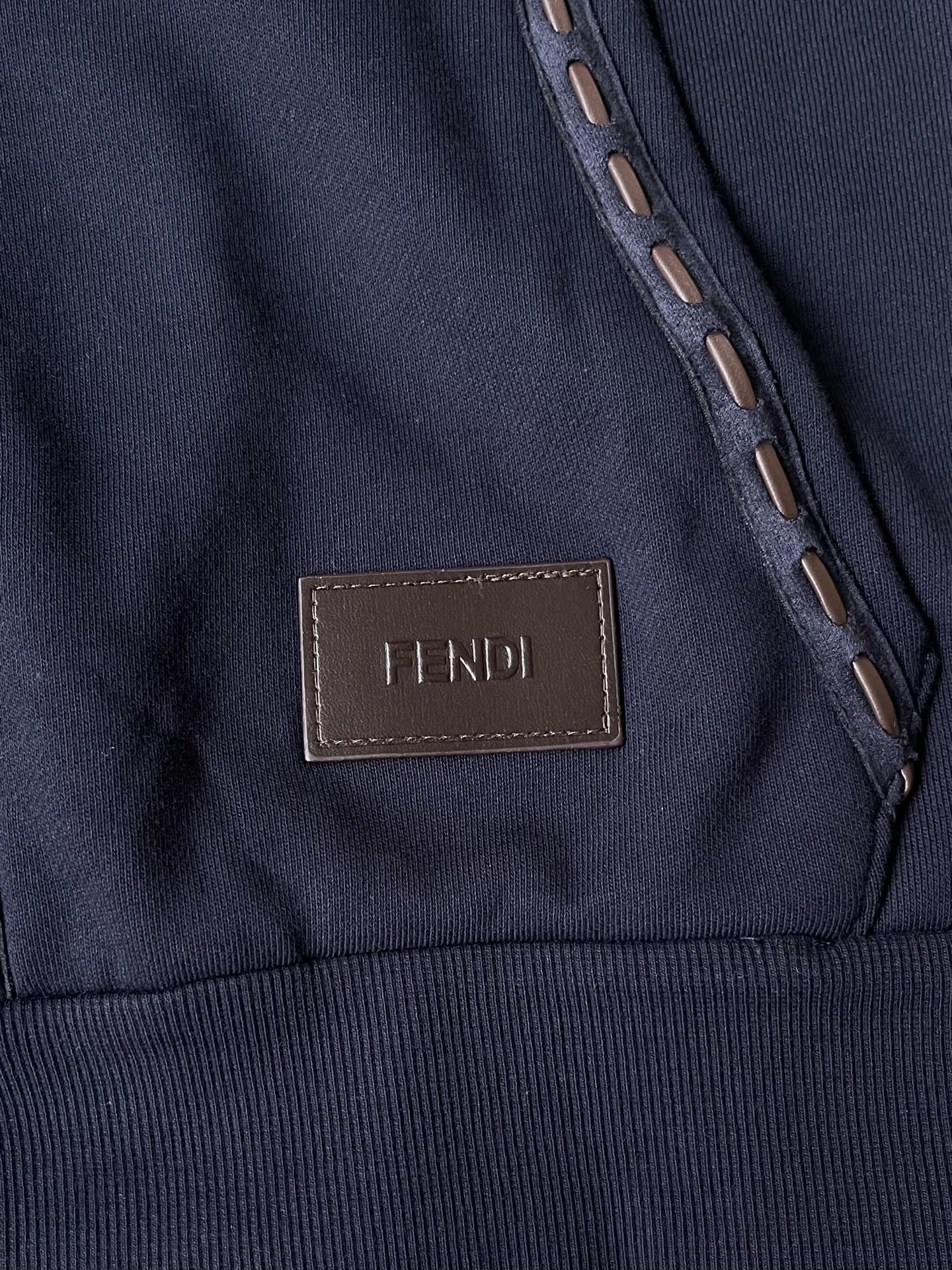 Logo-Trim Zip Hoodie — product photograph