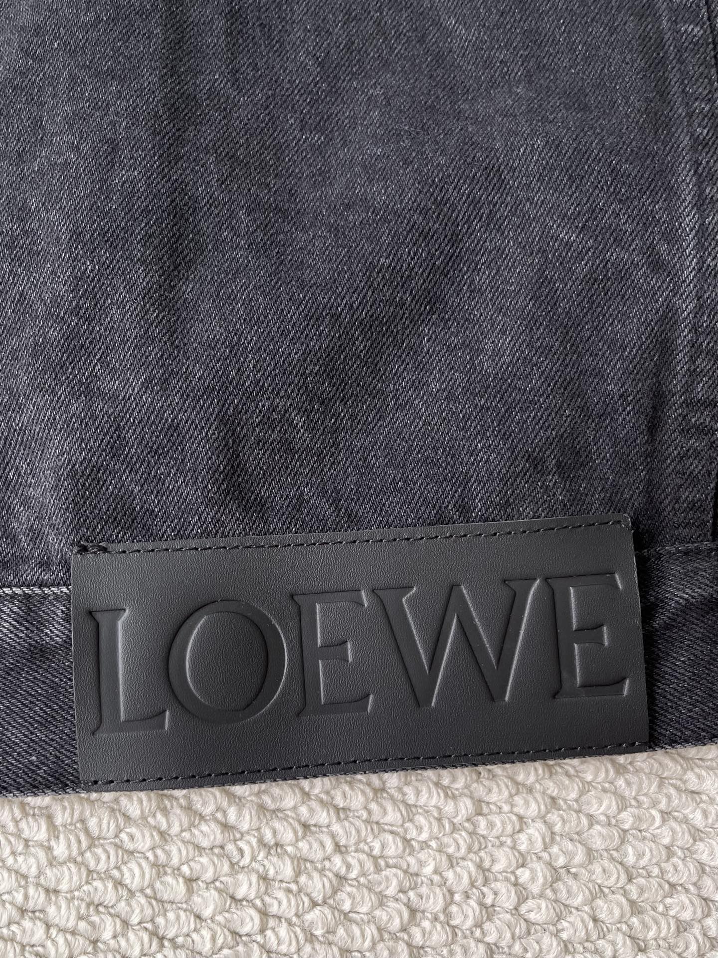 Sleeve-Anagram Denim Jacket — product photograph