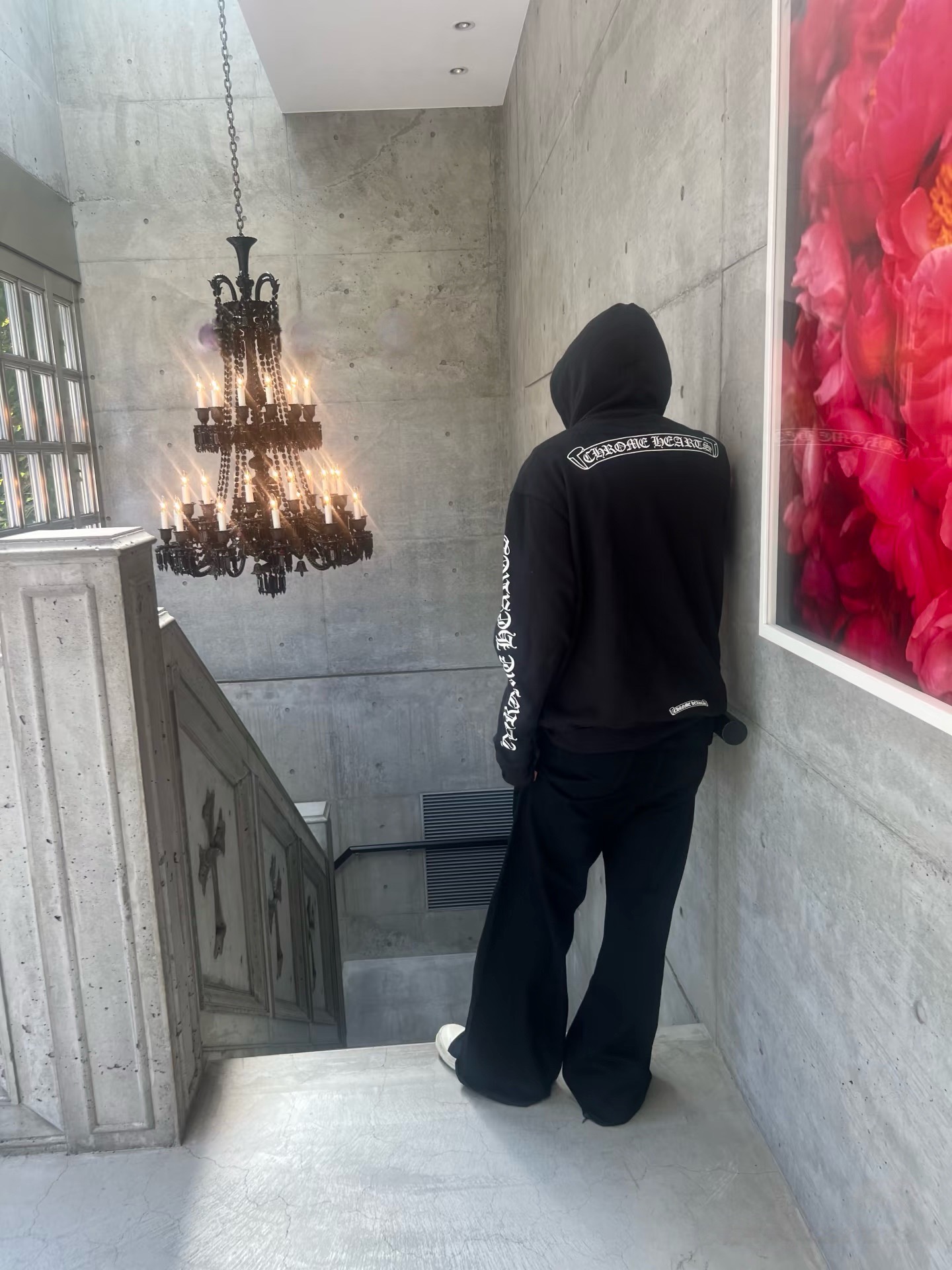 Gothic-Sleeve Zip Hoodie — product photograph