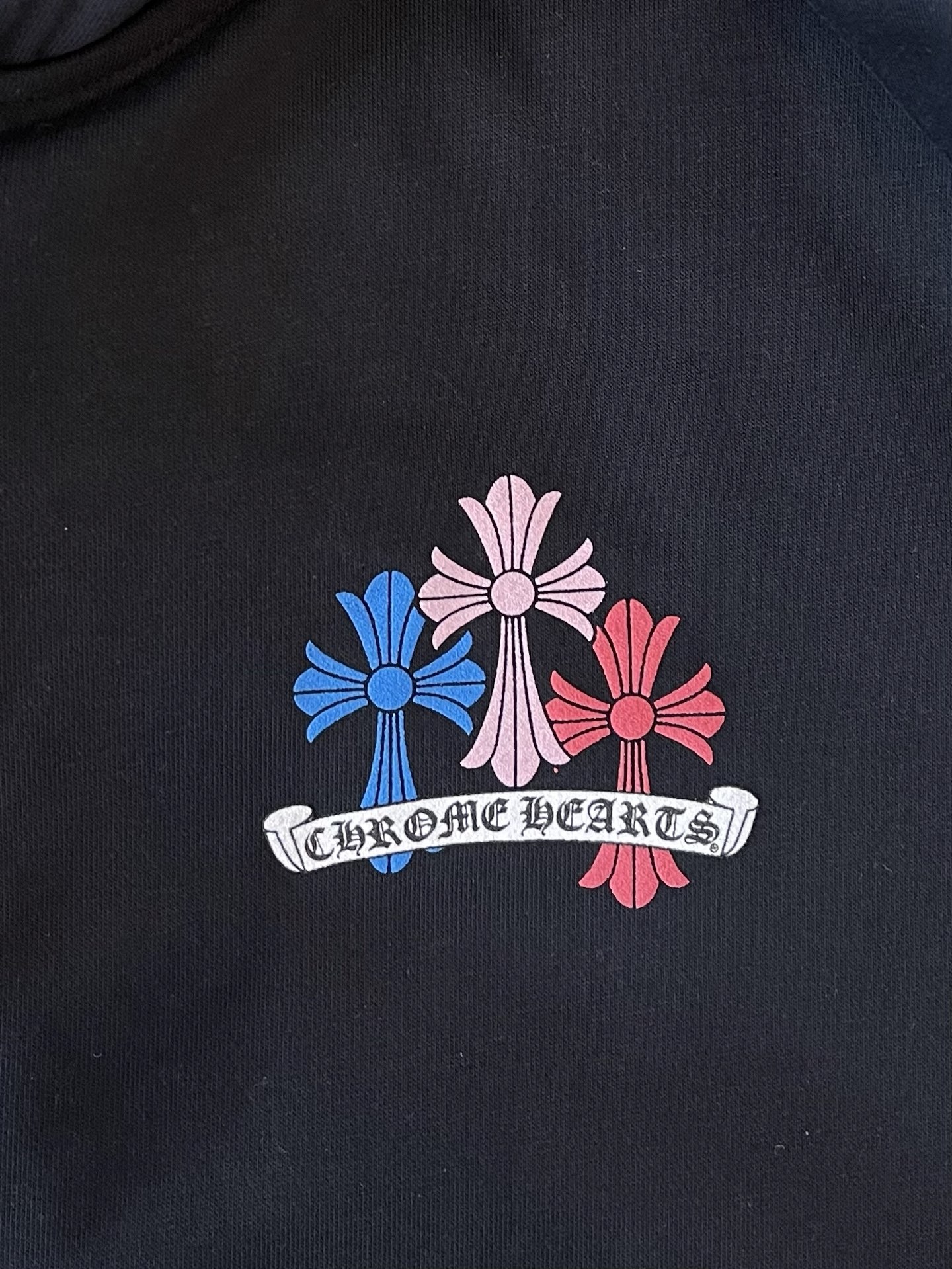 Multicolor Cross-Tree Zip Hoodie — product photograph
