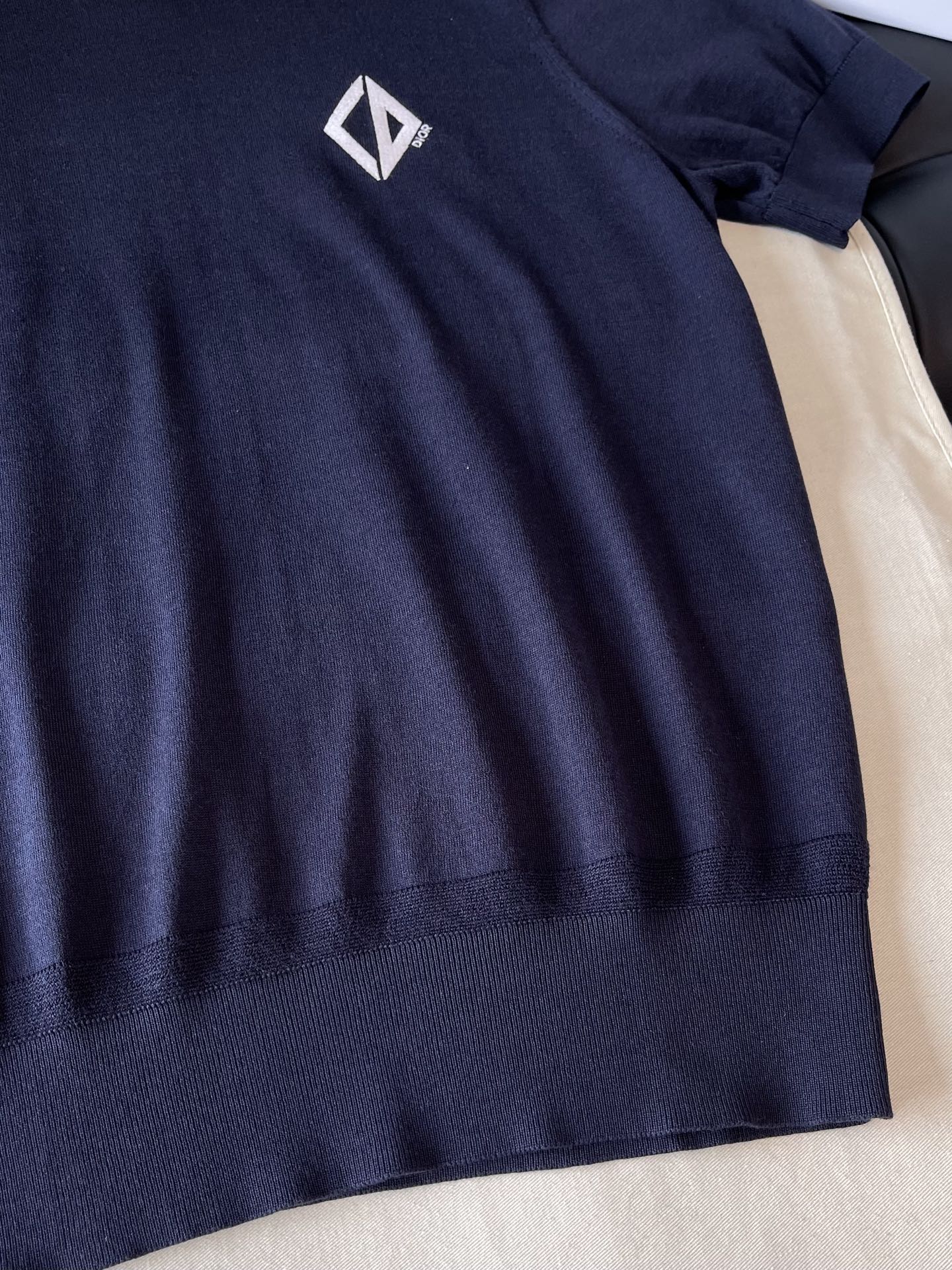Diamond Emblem Knit T-Shirt — product photograph