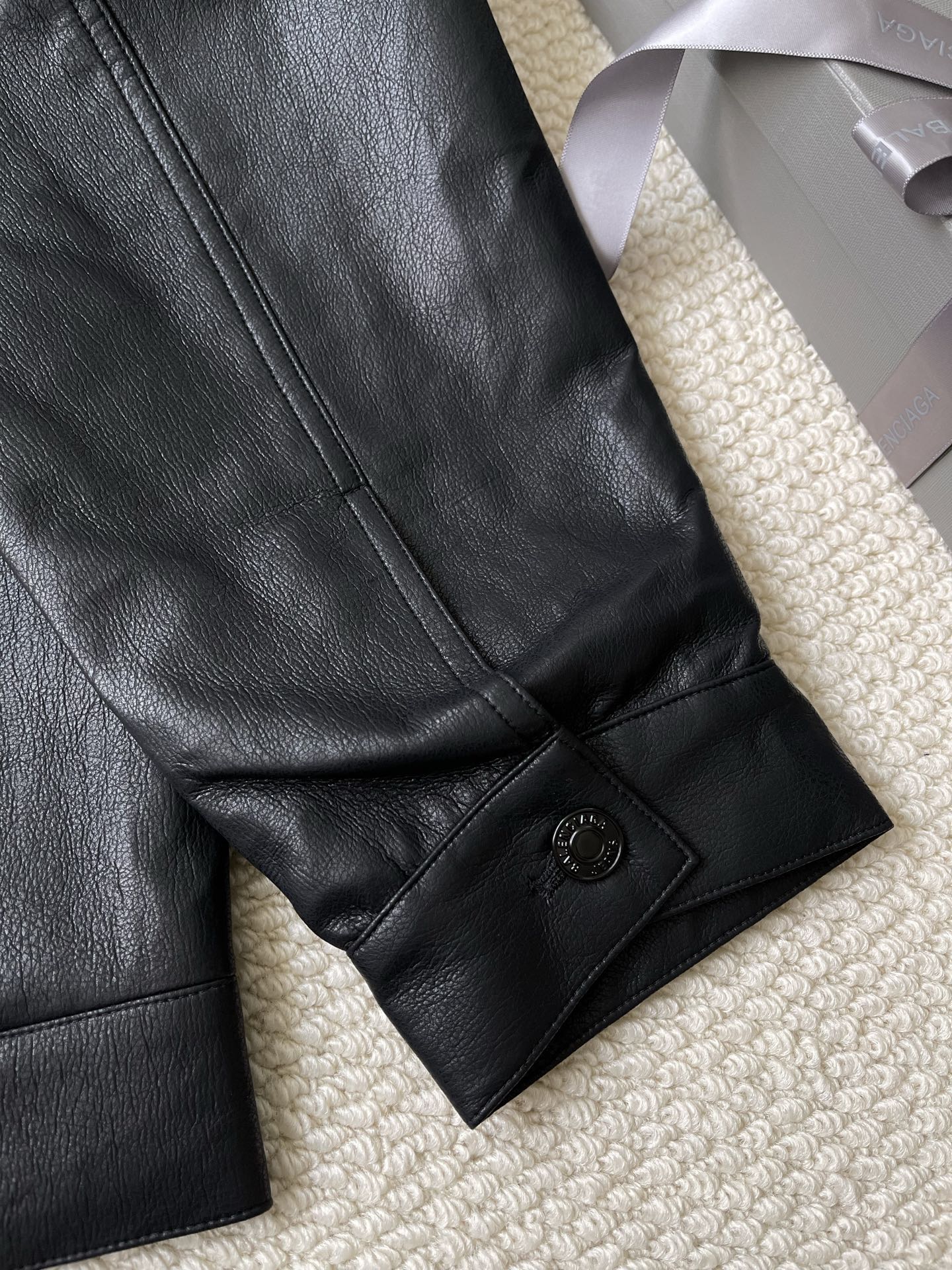 Smooth-Finish Button Jacket — product photograph