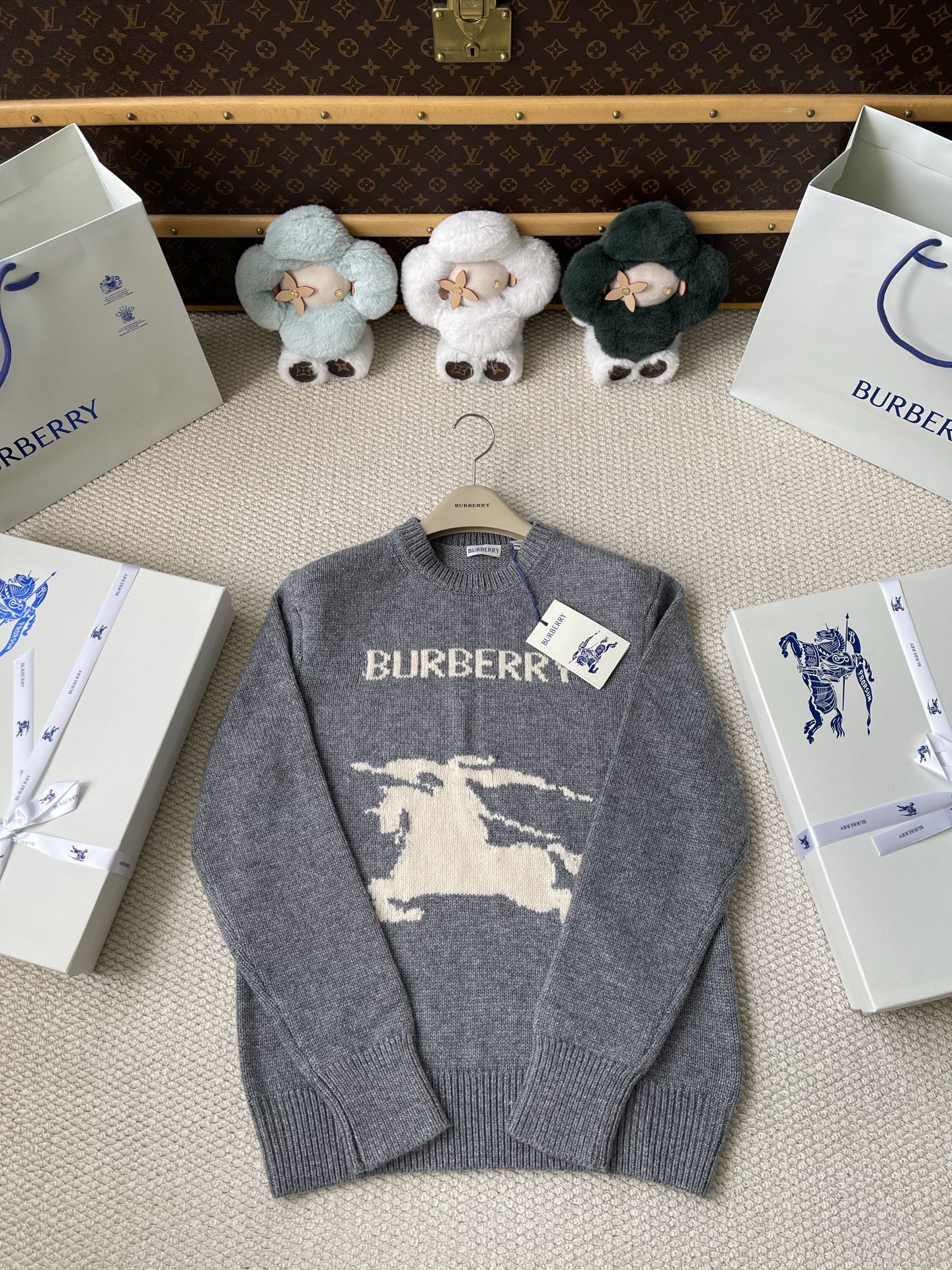 Horse-Graphic Wordmark Sweater — product photograph