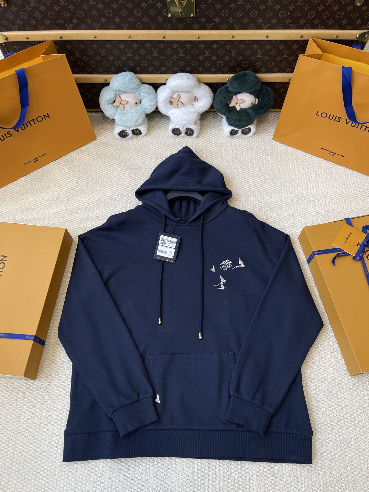 Bird-Monogram Pullover Hoodie — product photograph