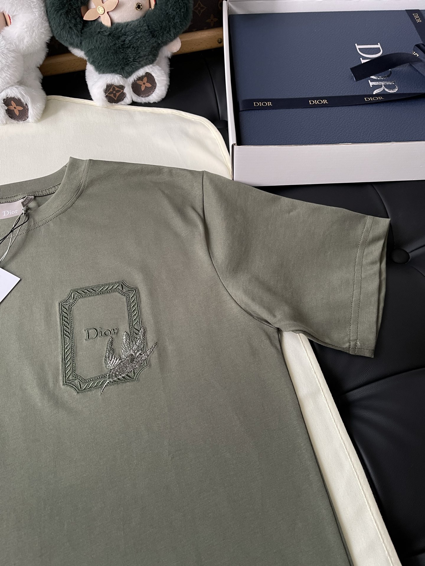 Patch-Emblem Crewneck T-Shirt — product photograph
