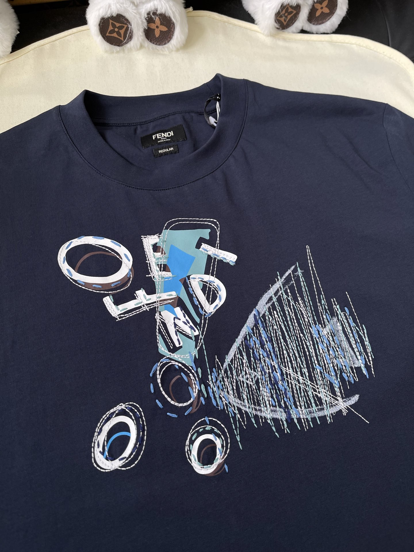 Abstract Sketch Graphic T-Shirt — product photograph