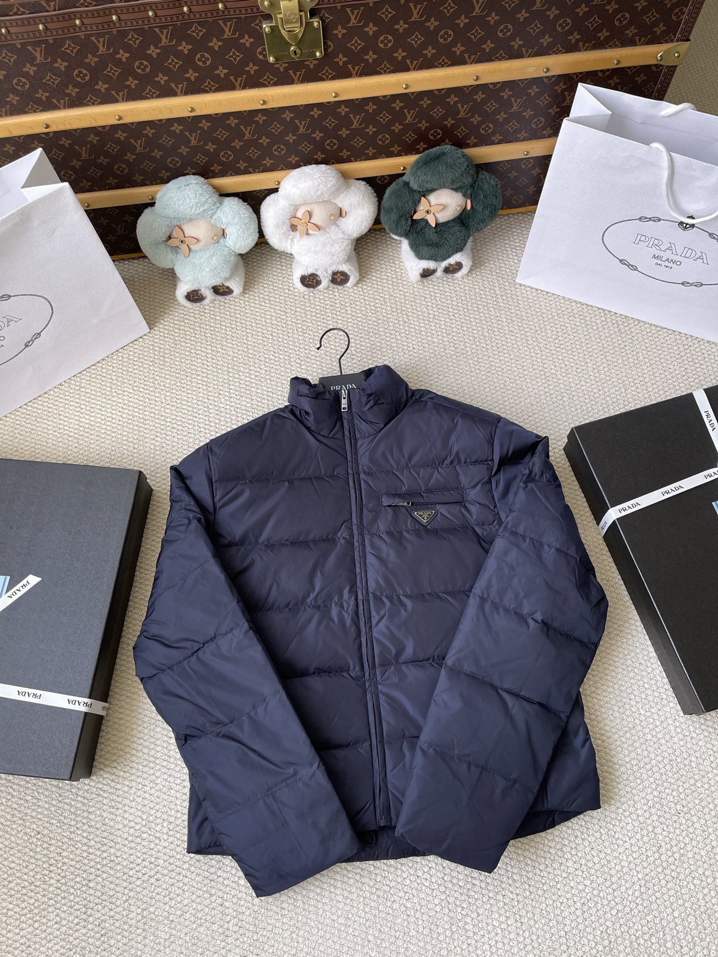 Sleeve-Pocket Quilted Jacket — product photograph