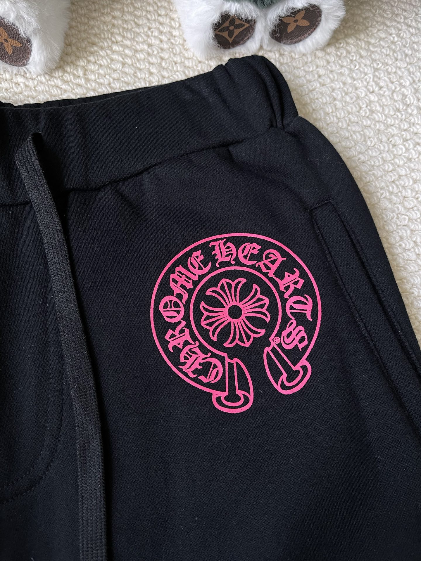 Pink-Graphic Hoodie and Sweatpants Separates — product photograph