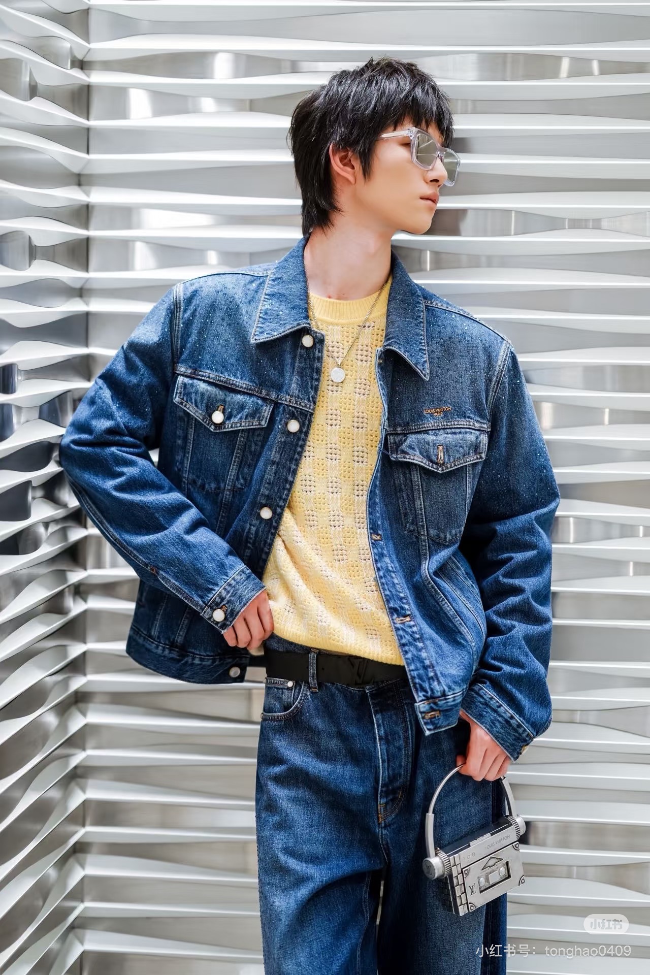 Small-Wordmark Denim Jacket — product photograph