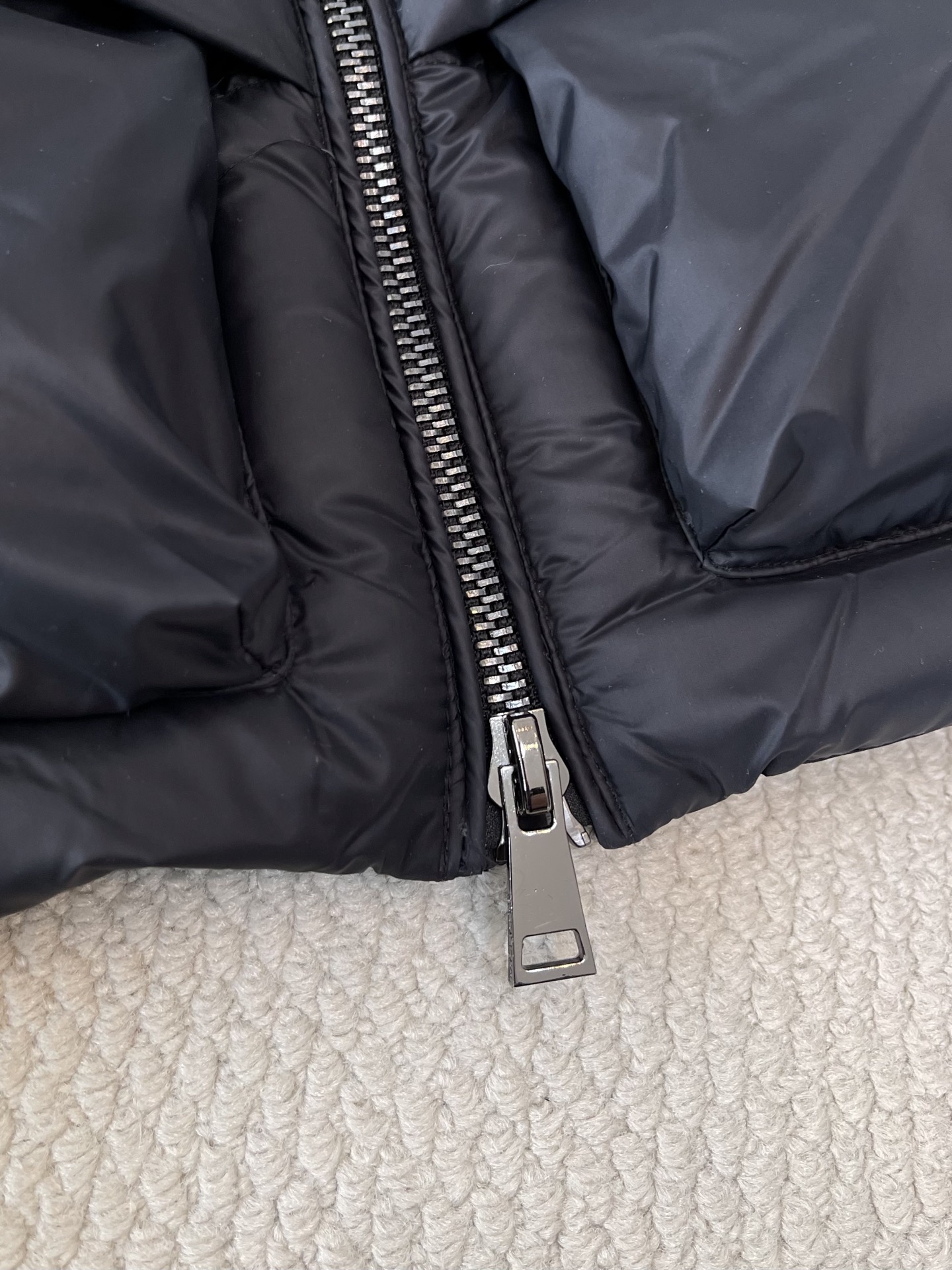 Crest-Patch Stand-Collar Puffer — product photograph
