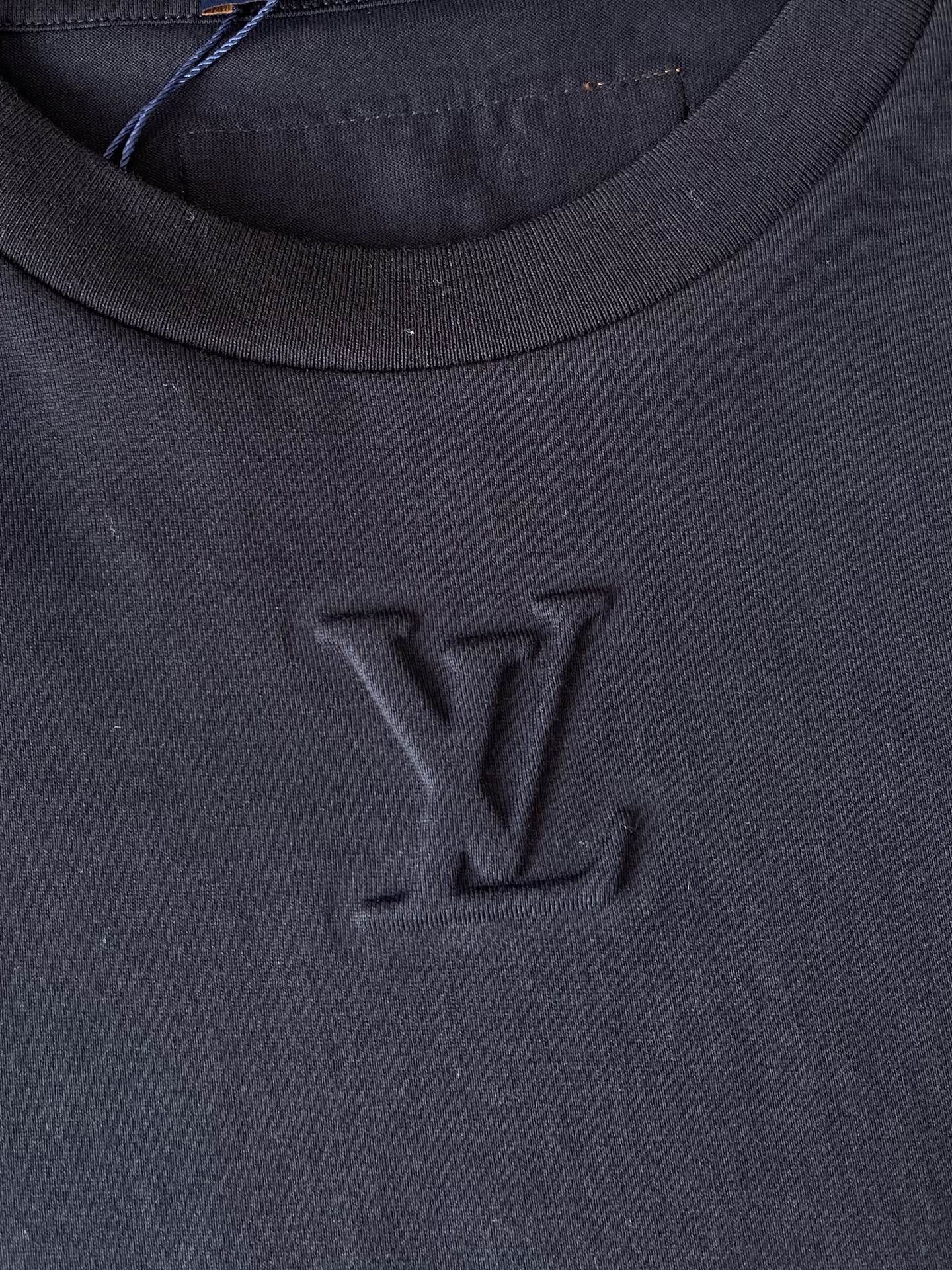 Raised-Monogram Long-Sleeve T-Shirt — product photograph