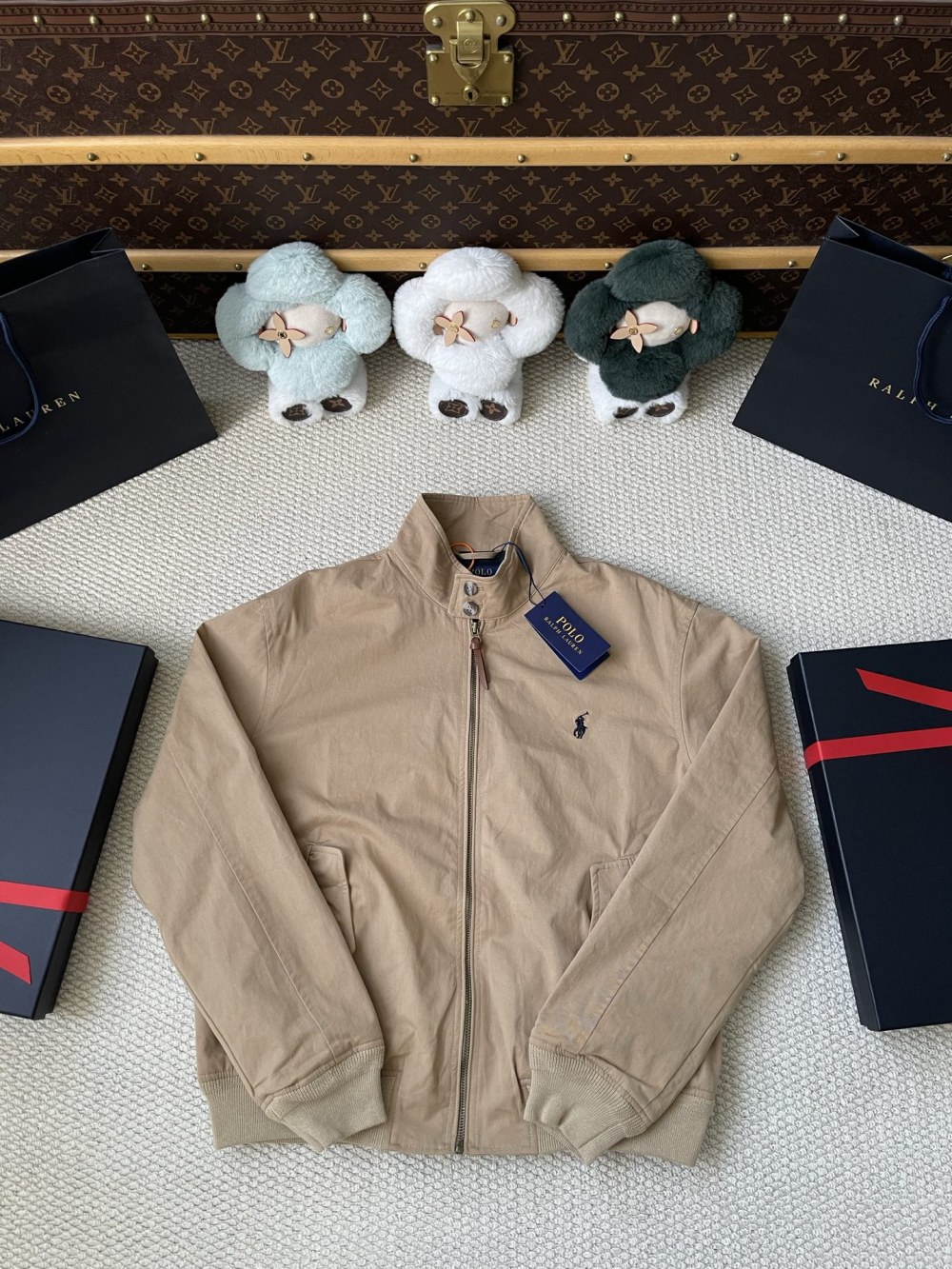 Pony-Embroidered Harrington Jacket — product photograph