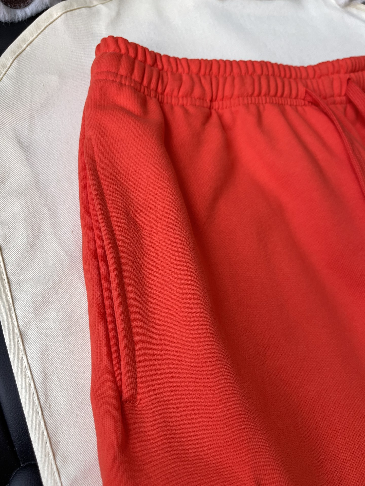 Graffiti Hem Drawstring Shorts — product photograph